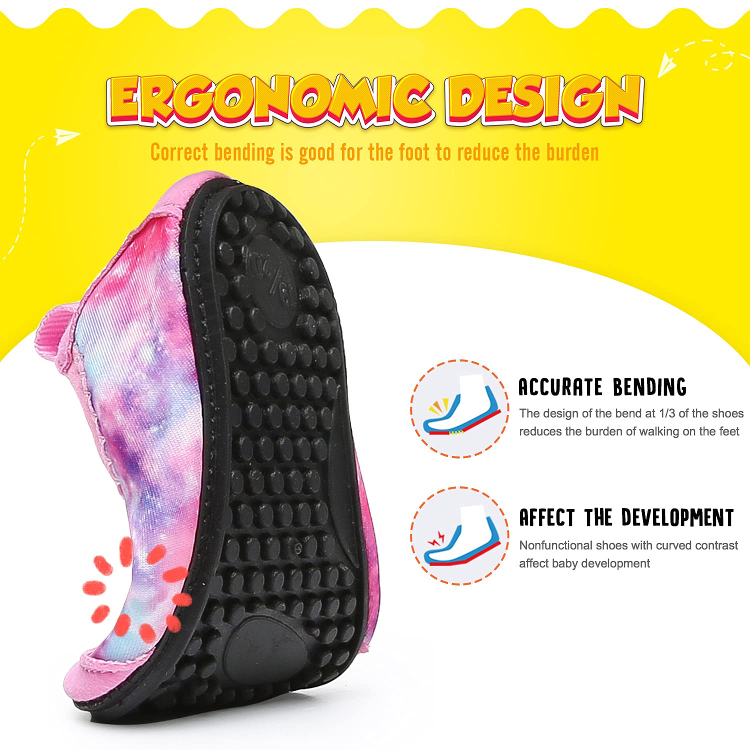 Yorgou Chaussures Aquatiques Enfants Chaussures d'eau Bébé Séchage Rapide Chaussures Aqua pour Piscine Plage Garçons Filles - 4