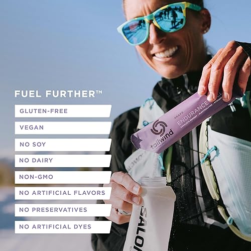 Miniatura 4 de Tailwind Nutrition Combustible Endurance Fuel, Mezcla en Polvo de Bebida Deportiva de Carbohidratos y Electrolitos, Libre de Gluten, Vegano, Sabor