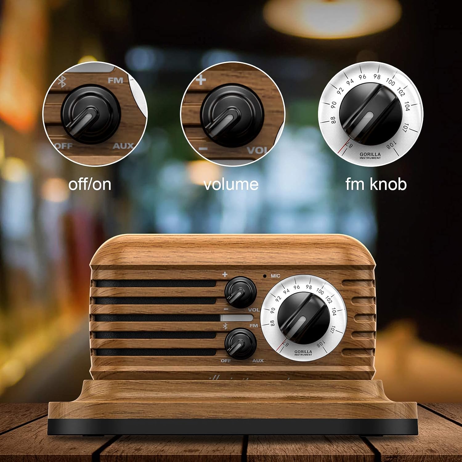 Blасk Frіdау - 40% оƒƒ Kkachi Retro Bluetooth Speaker,Vintage Portable Radio Speaker,AUX-In and FM Radio for Home and Office,with Wireless Charging Cradle,Compatible with Bluetooth 5.1, Stereo Bass Boost Blасk Frіdау - 50% оƒƒ Kkachi Retro Bluetooth Speaker,Vintage Portable Radio Speaker,AUX-In and FM Radio for Home and Office,with Wireless Charging Cradle,Compatible with Bluetooth 5.1, Stereo Bass Boost