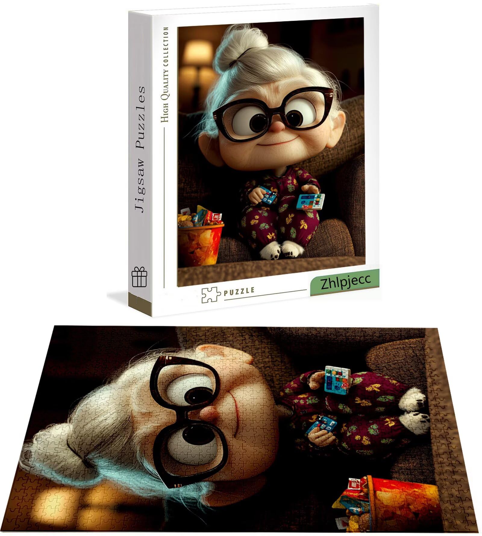 Puzzle 4000 Piezas Dibujos Animados, Puzzle Mujer con Caja para Adultos, 141x87 cm, DIY 4000 Piezas Rompecabezas Madera para Adultos, Rompecabezas Desafiante para Decoracion Hogar y Pared, H-7614