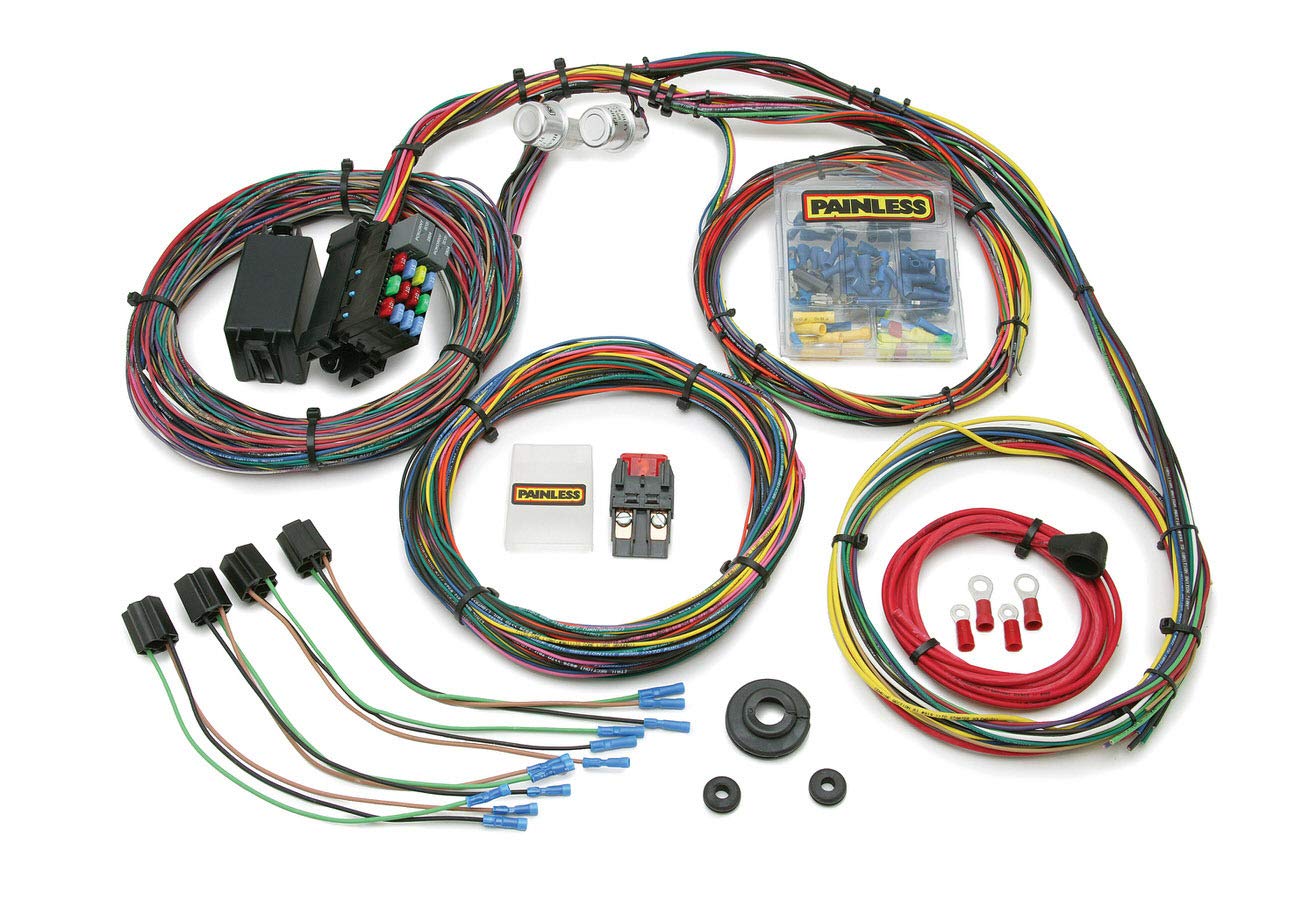 Painless Performance 10127 Customizable Chassis Harness, Mopar Color Coded - 21 Circuits