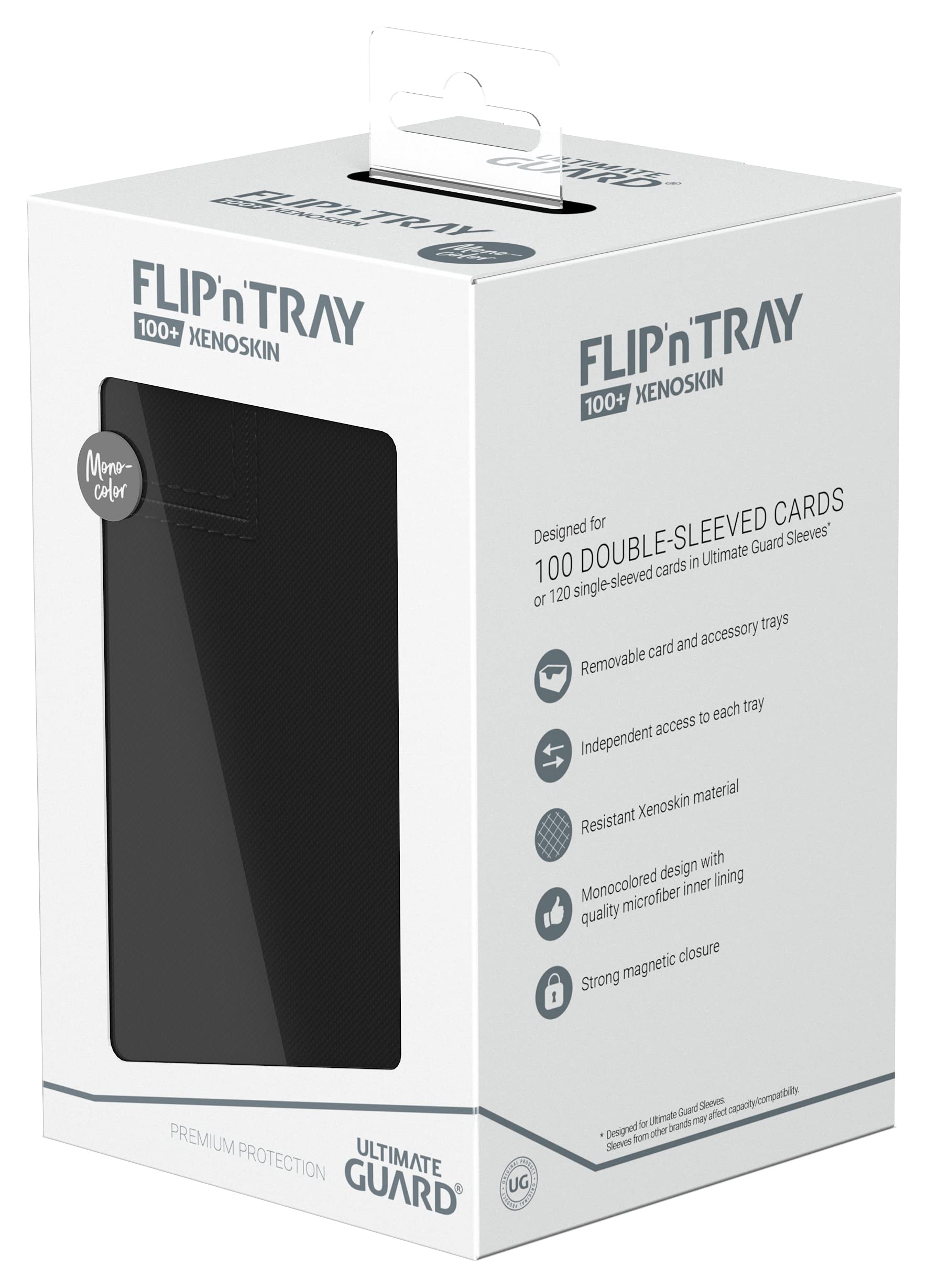 Ultimate Guard Flip`n`Tray 100+ XenoSkin Monocolor Nero