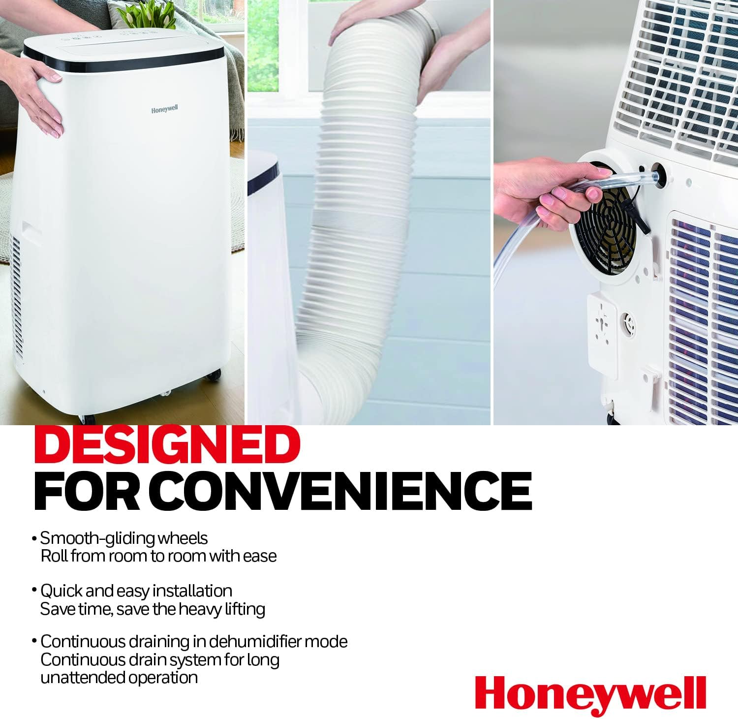 Honeywell HJ0CESWK7 Aire acondicionado portátil de 10000BTU con