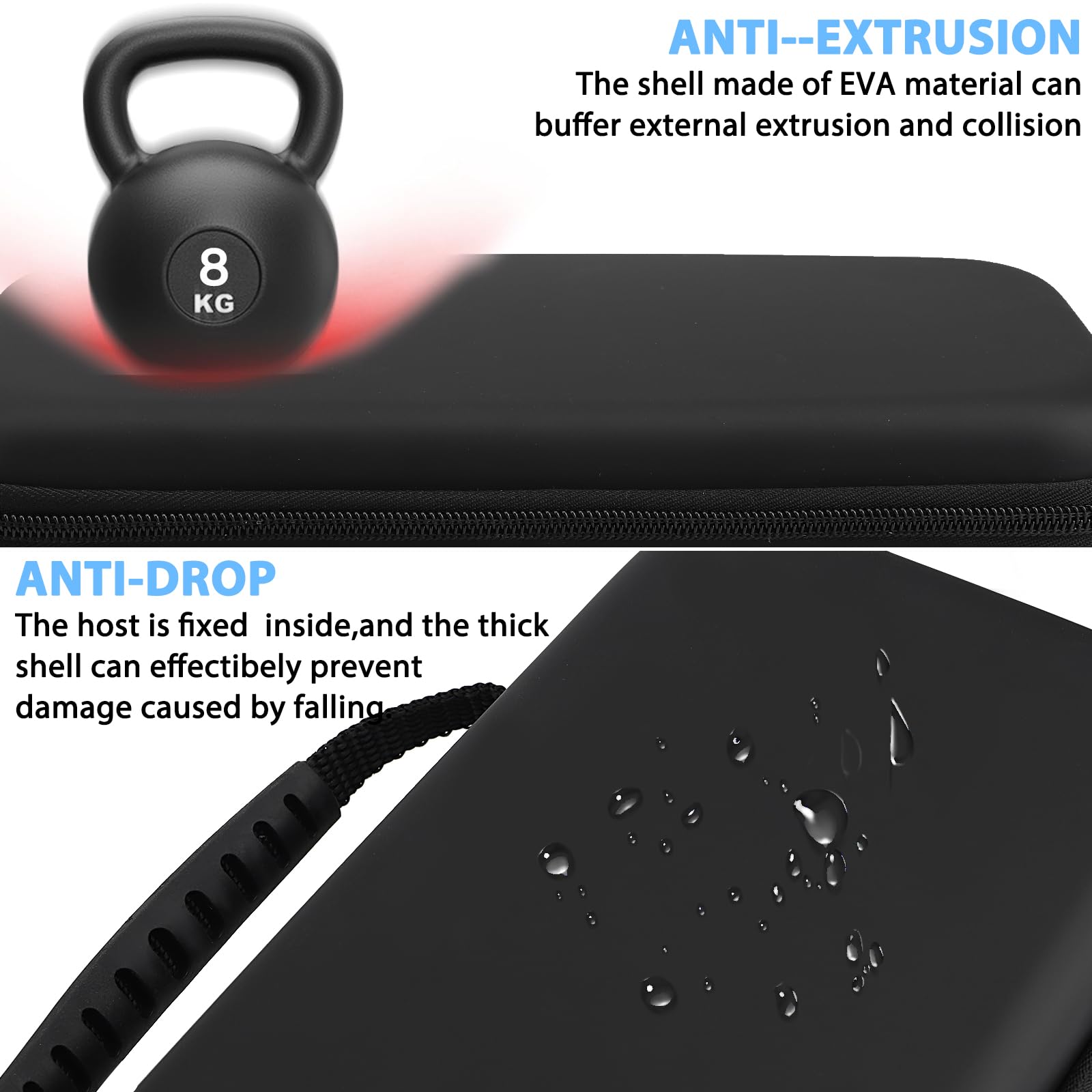 Lrocotanc Funda rígida Negra para Nintendo Switch y Switch OLED con 10 Ranuras para Tarjetas de Juego