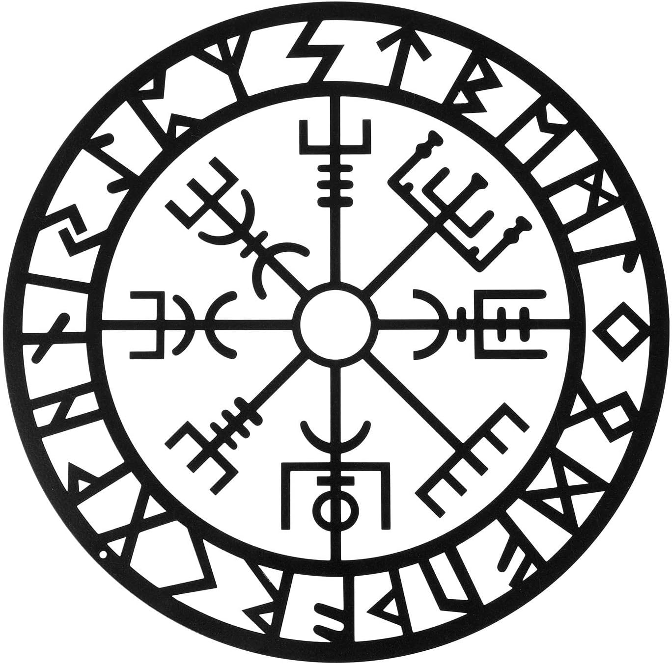 AUTOECHO 1Pcs Metal Wall Art, Metal Viking Decor, Norse Mythology