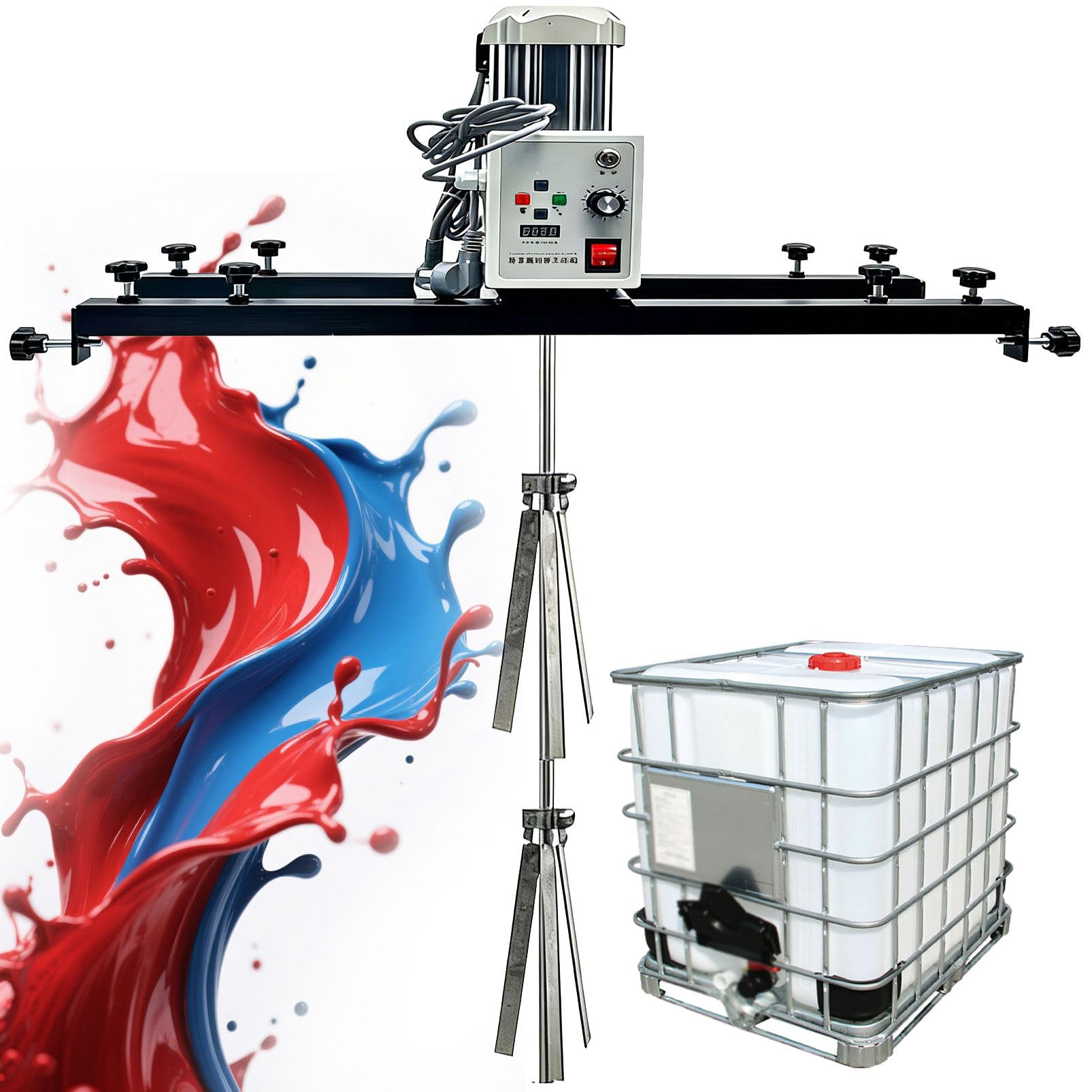 265 Gallon Tank Tote Mixer,IBC Electric Paint Mixer,2100W Servo Motor A