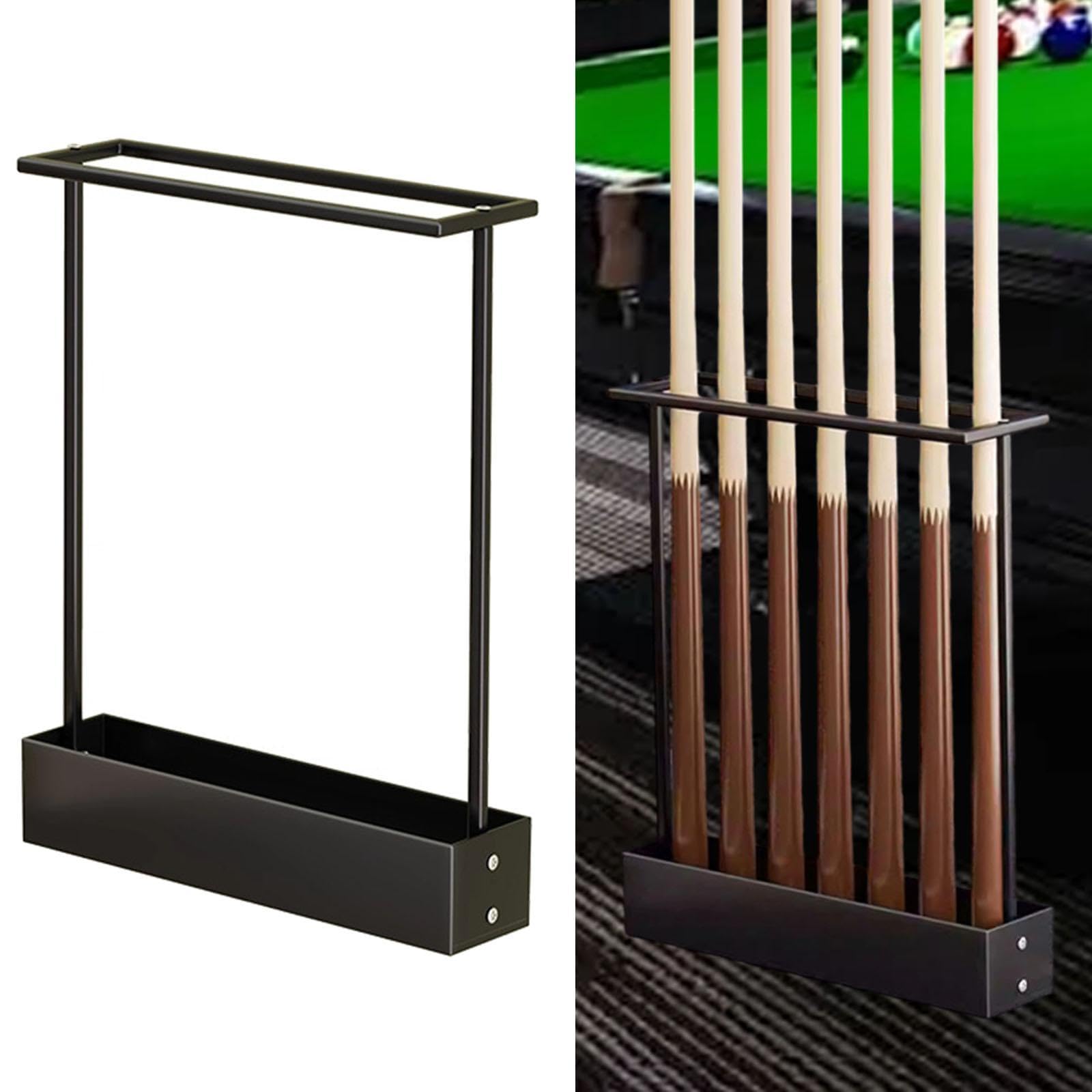 Qianly Porta Stecche da Biliardo Supporto da Terra Rastrelliera Angolare Porta Mazze da Golf Espositore Verticale in Metallo Adatto per E Angolo