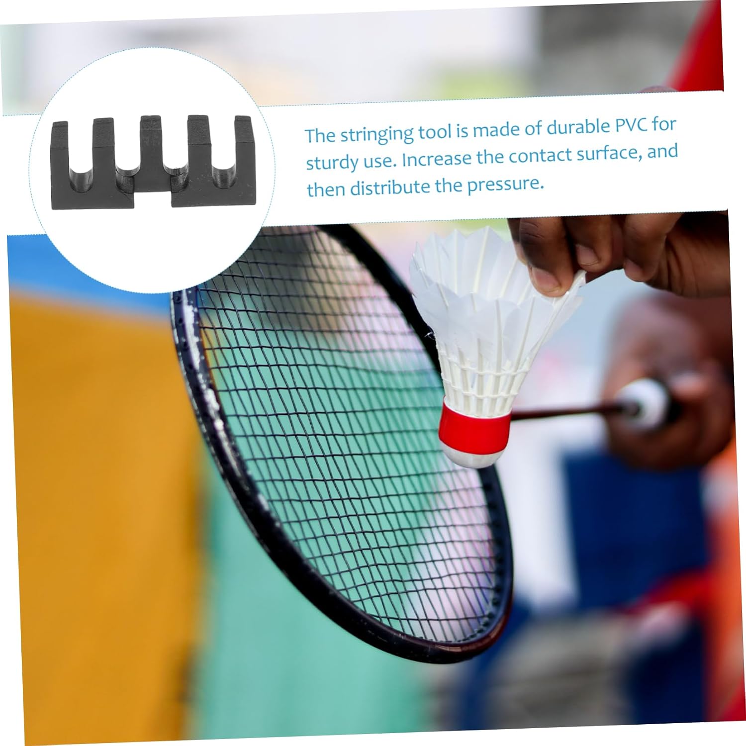 4 Pcs Badminton Pressure Reducer Stringing Pressure Reducer Racket Stringing Machine Adapter Racket