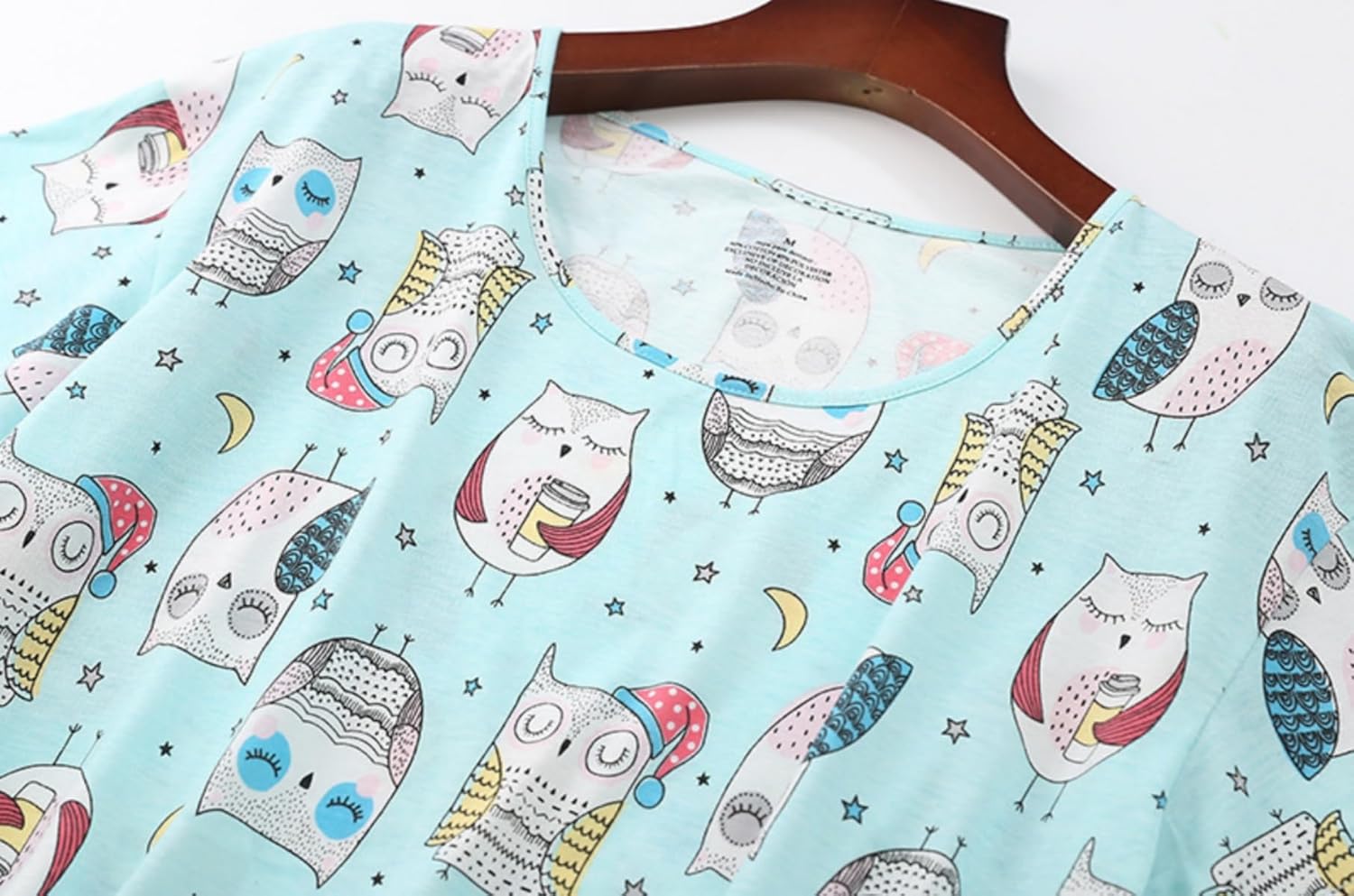 Women's Pajama Sets Cotton Pj Set Short Sleeve Top With Capri Pants Sleepwear 2 Piece Lounge Set - Image 4