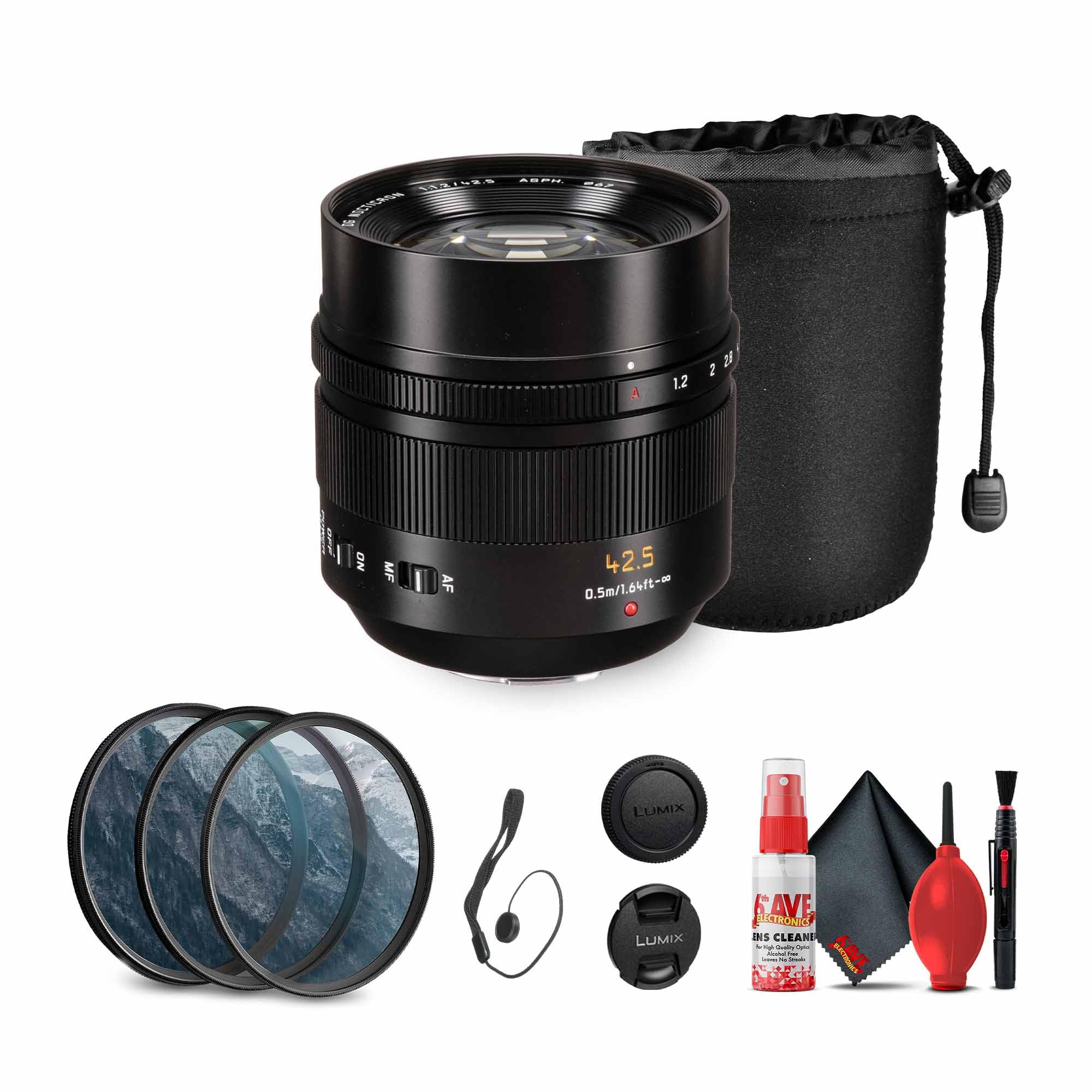 Amazon.com : Panasonic Leica DG Nocticron 42.5mm f/1.2 Lens (H