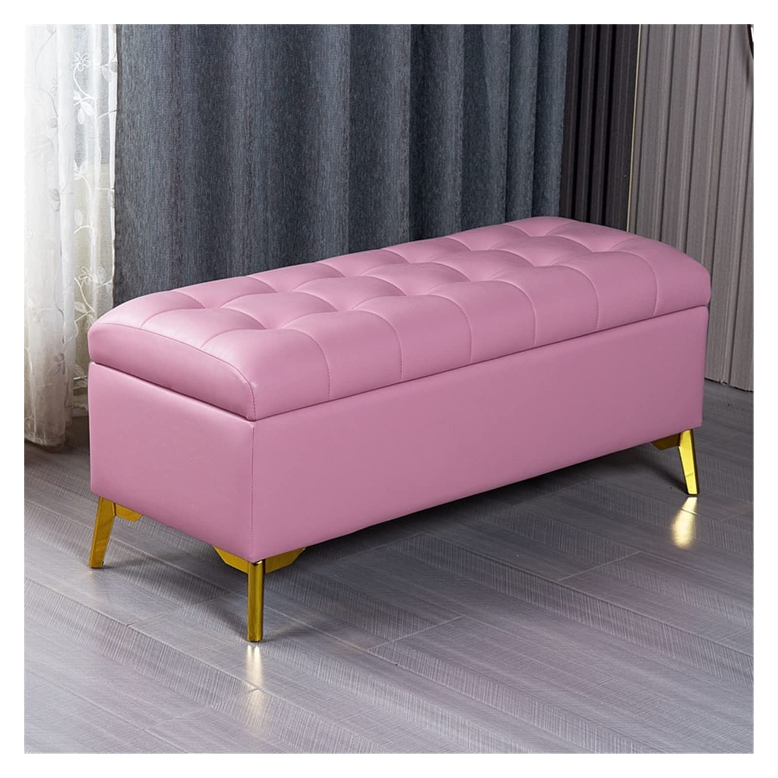 Pouf de rangement pliable pour ranger le désordre du salon