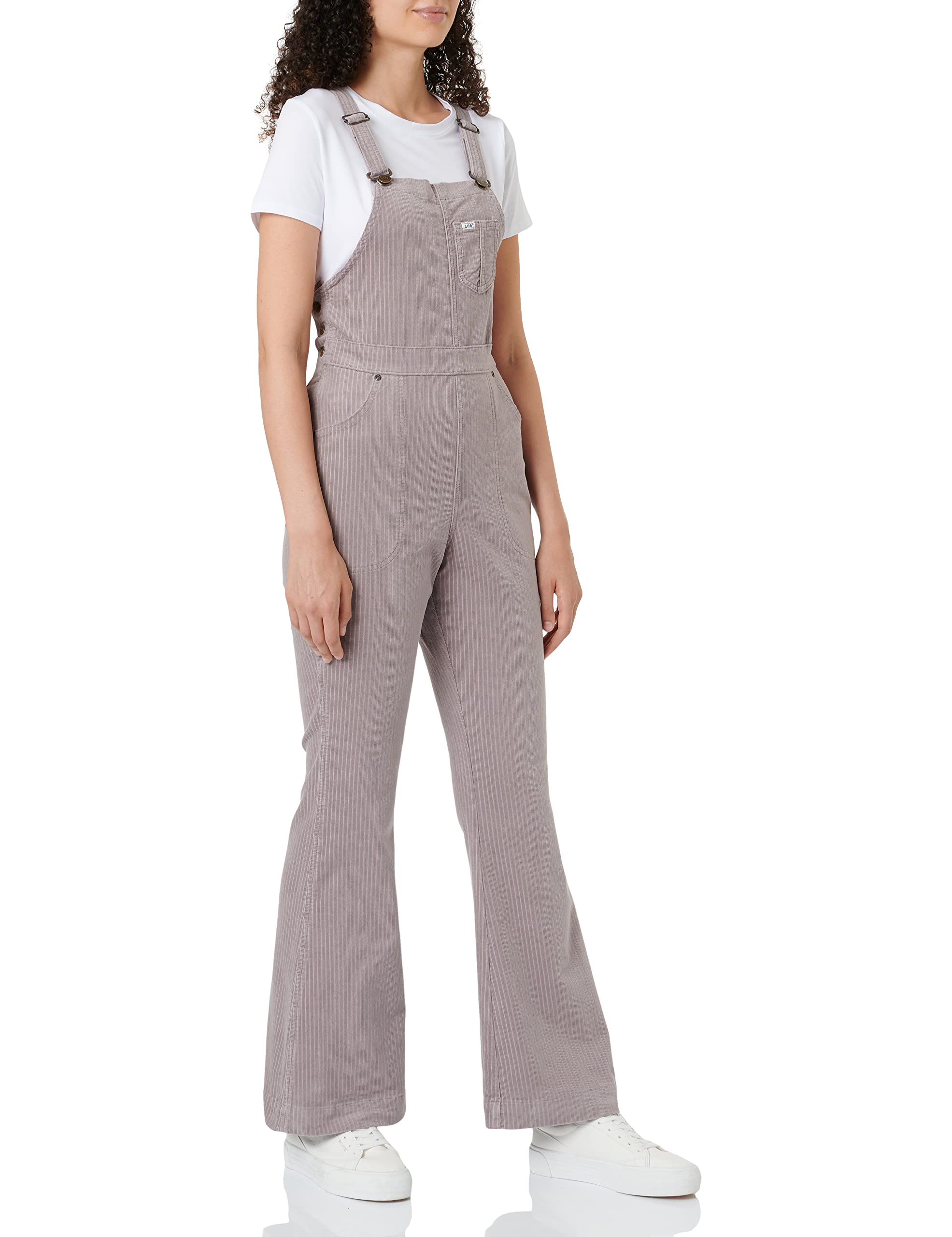 LeeWomen's Factory Flare Overall Jumpsuit, Purple Storm, Medium