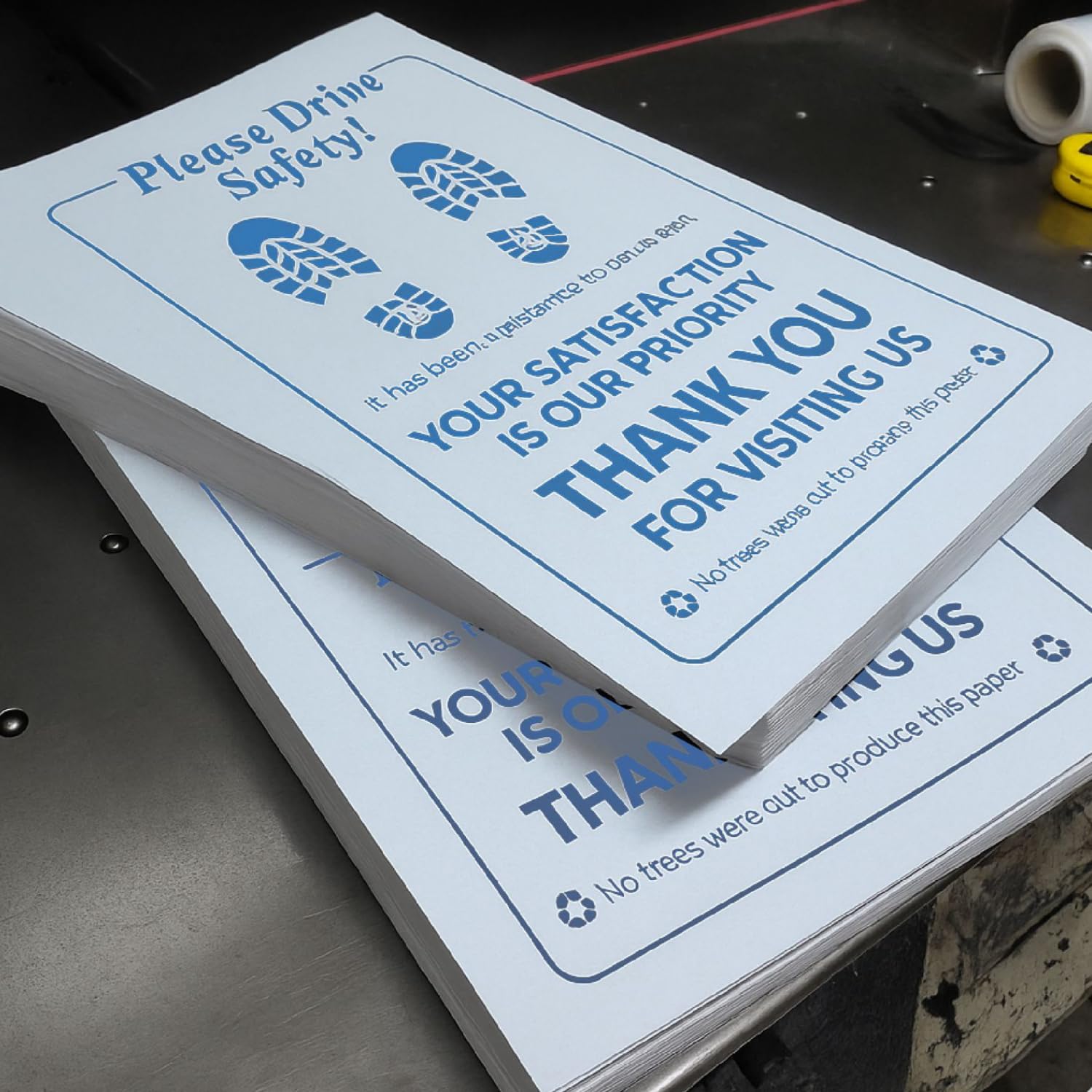 Paper Floor Mats for Cars Black or Blue Typing Vehicles Disposable Floor Pads Waterproof Car Foot Pads Protective