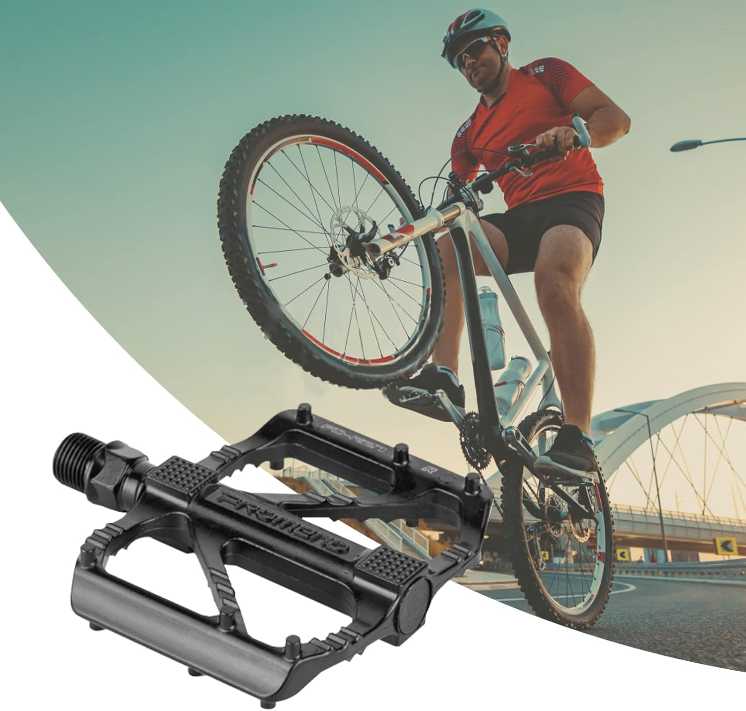Pedali per Bicicletta ENLEE CNC Cuscinetto Lega di Alluminio Pedali Antiscivolo per Bici MTB acquista in modo economico - spedizione gratuita, recensioni reali con foto