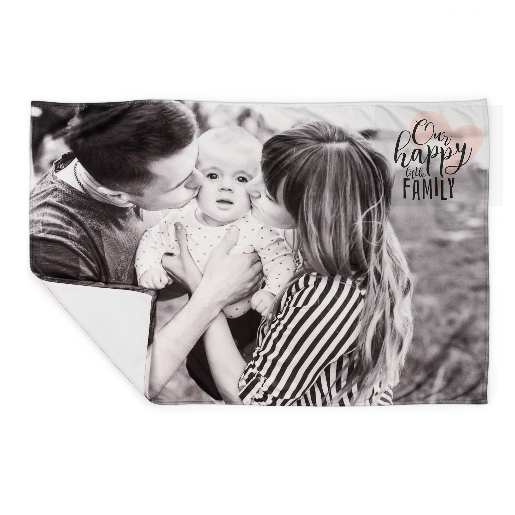 Wanapix | Manta Personalizada con Foto y Texto | Polar - Anti Pilling | 290 gr/m2 | Manta Original para Sofá/Cama | 70 cm x 105 cm