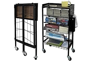 Lumizone Origami Shelf with Wheels: The Ultimate Storage Solution