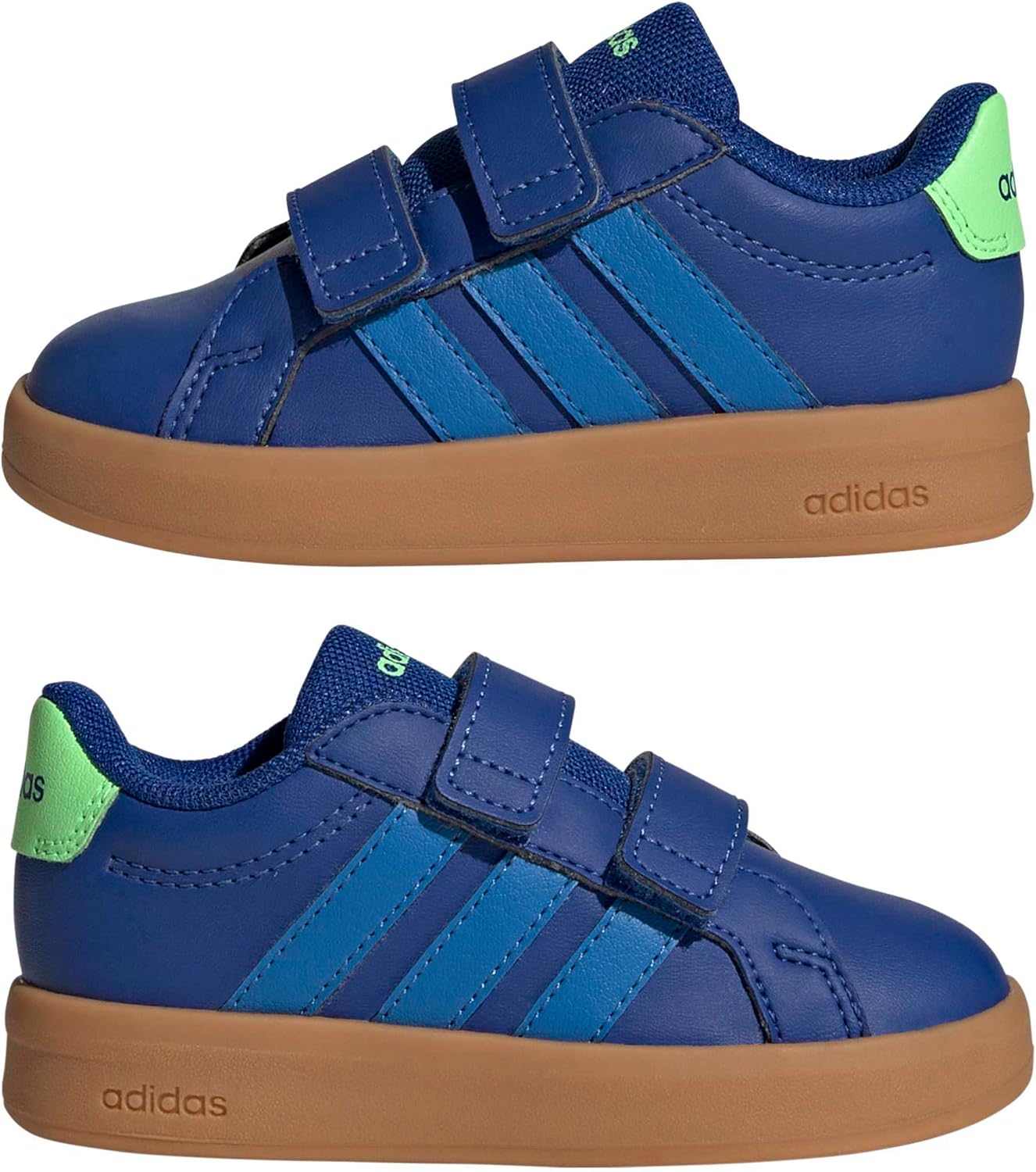 adidas Baby-Boys Grand Court 3.0 Elastic Lace & Strap