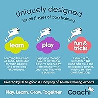 Vista 5 de Coachi Fetch & Reward - Juguete interactivo de entrenamiento para perros y cachorros, entrenamiento de retiro de práctica, golosinas ocultas