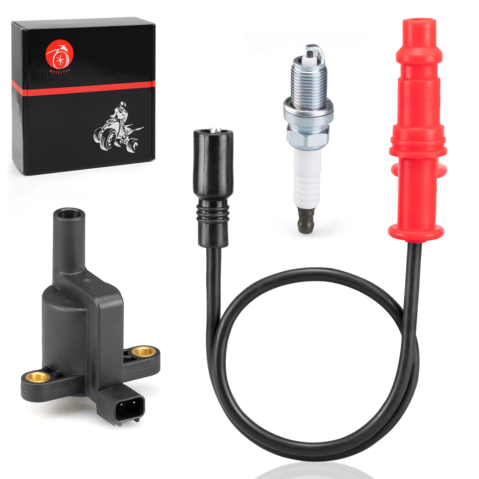 Ignition Coils W/Spark Plugs&Wires Accessories Replacement Kit For Toyota RAV4
