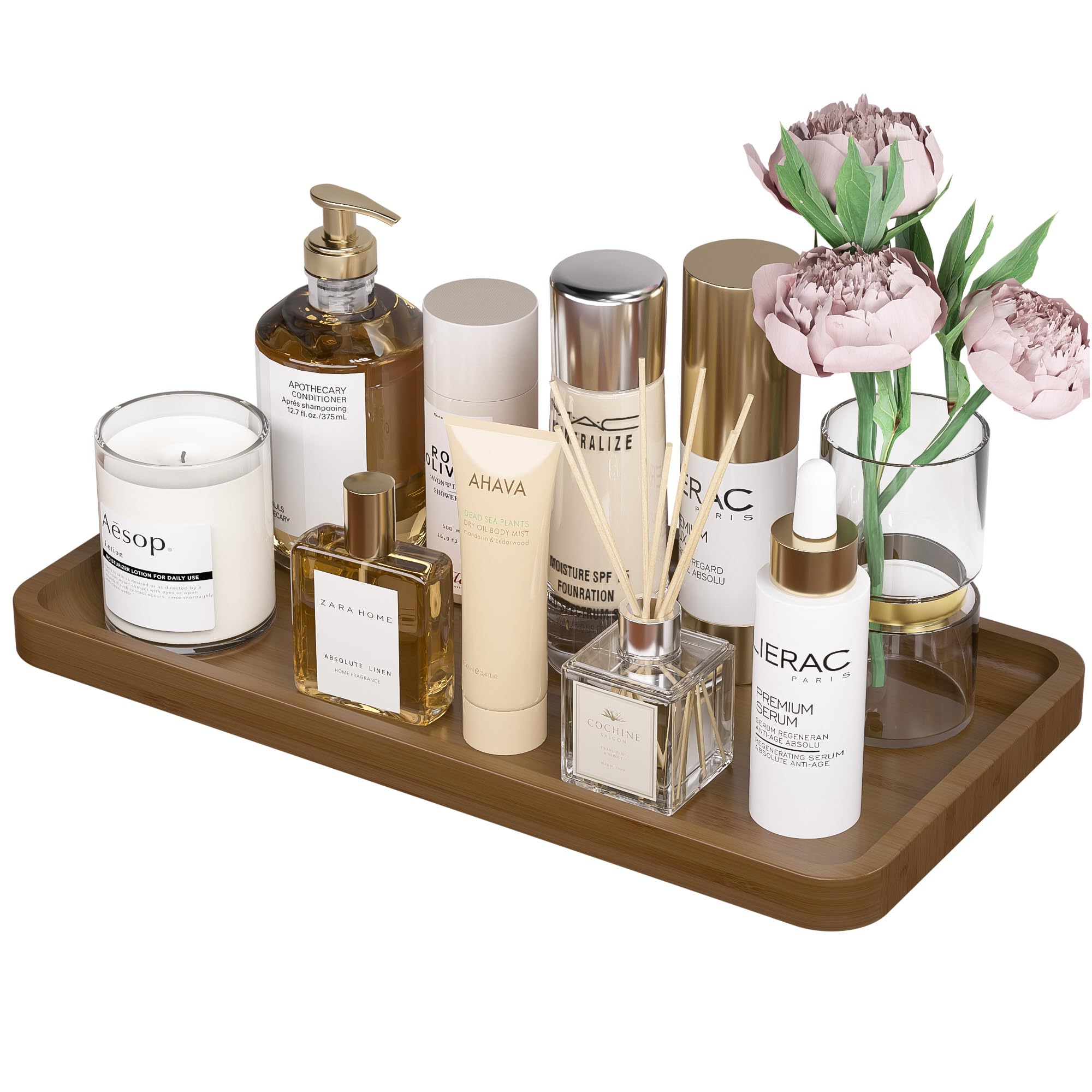 Weenson Bathroom Vanity Tray Brown