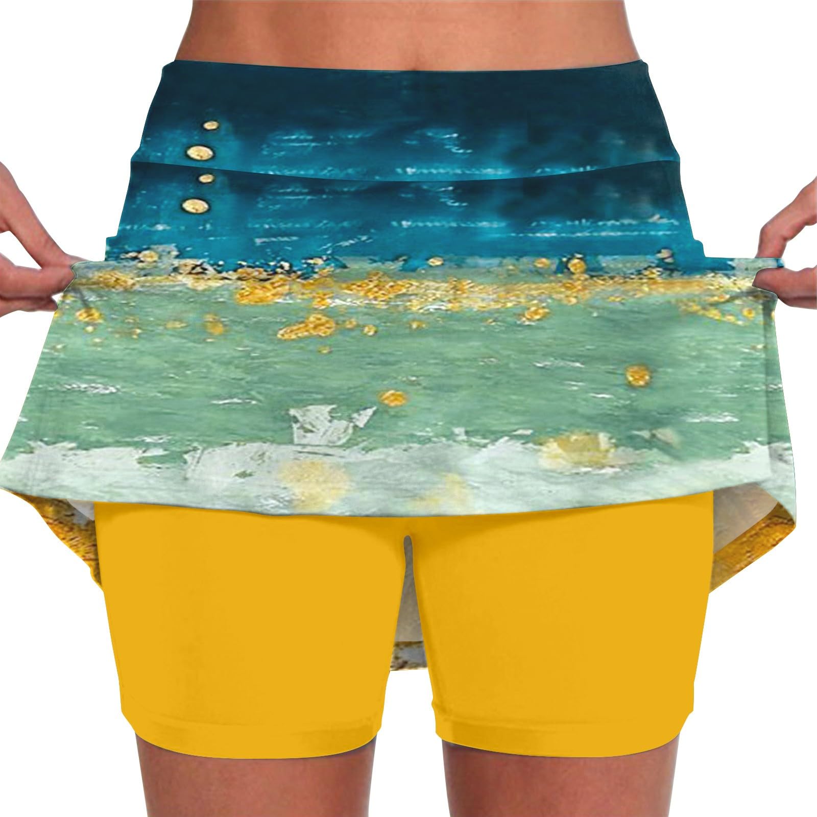 BUKKNYE Women's Pleated Tennis Skirt with Shorts Pockets High Waist Athletic Mini School Skirt Workout Sport Golf Skorts Skort
