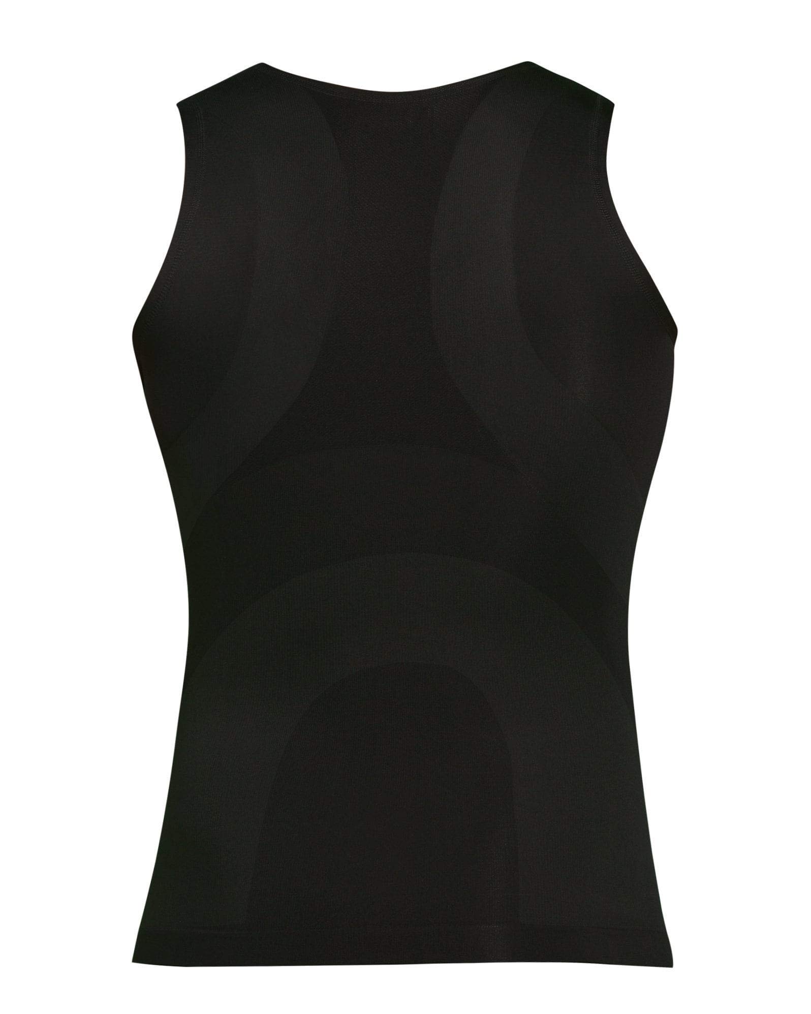Knap'man Knapman Kompressions-Tanktop Herren – Kompressions-Unterhemd für Sport, Arbeit & Alltag – Schwarz