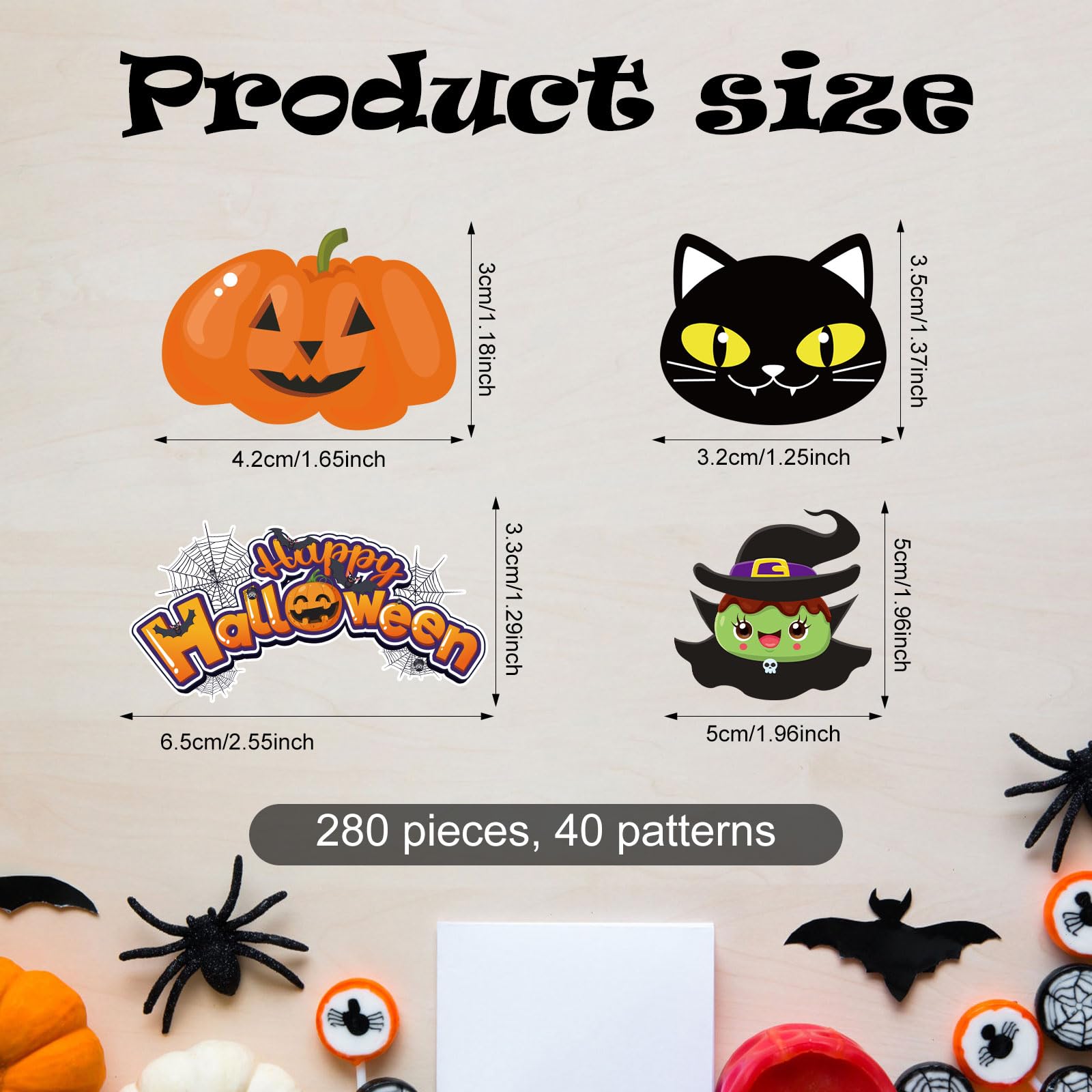 60 Decorazioni Per Torte Di Halloween - Zucca, Fantasma, Pipistrello, Ragno, Per Cupcake E Feste