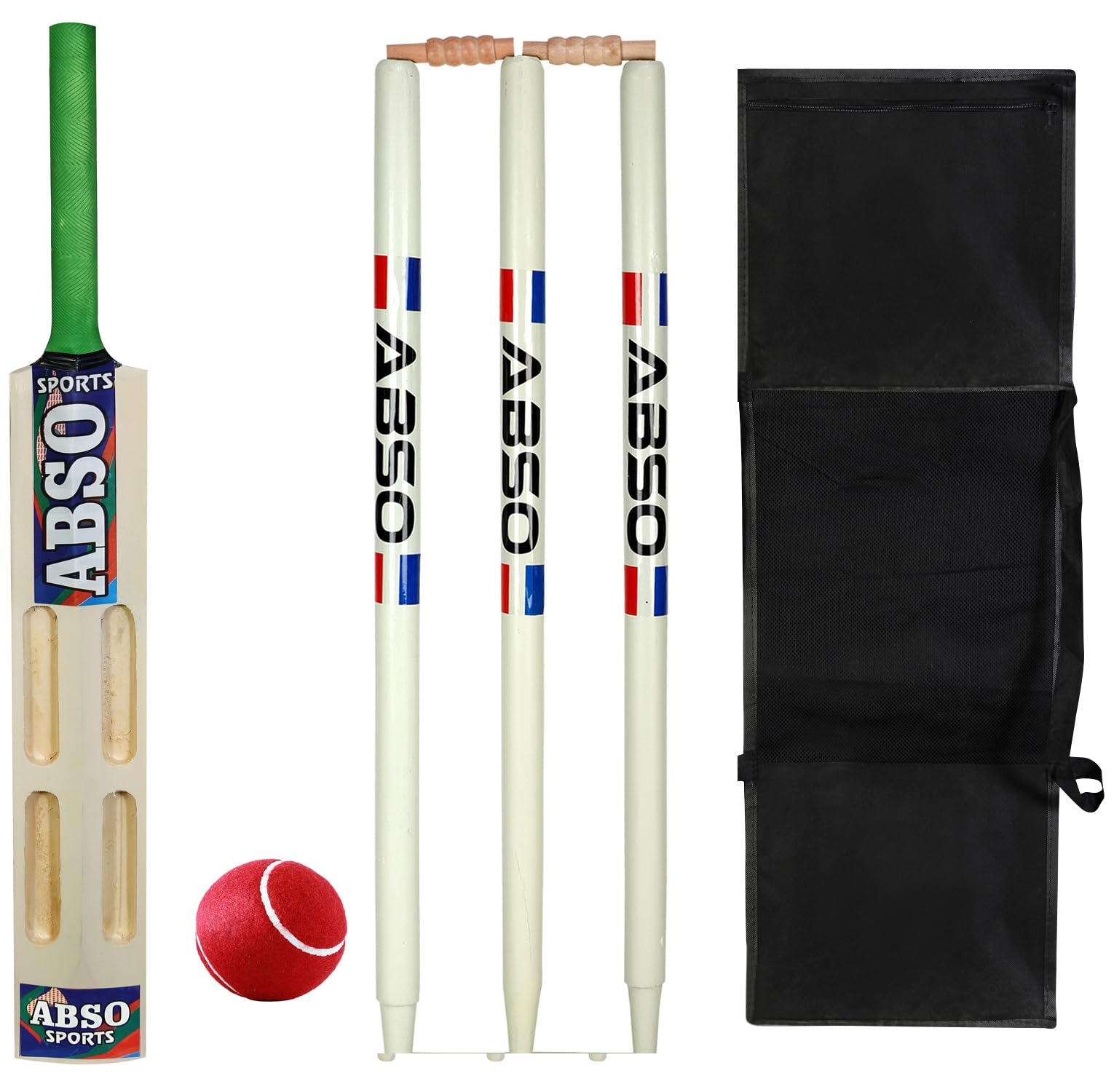 Full Set Wooden TENNIS CRICKET Kit with 4 SCOOP Bat - Size 5 (Ages 10-12) (B0CYH27YCJ) Amazon Price History, Amazon Price Tracker