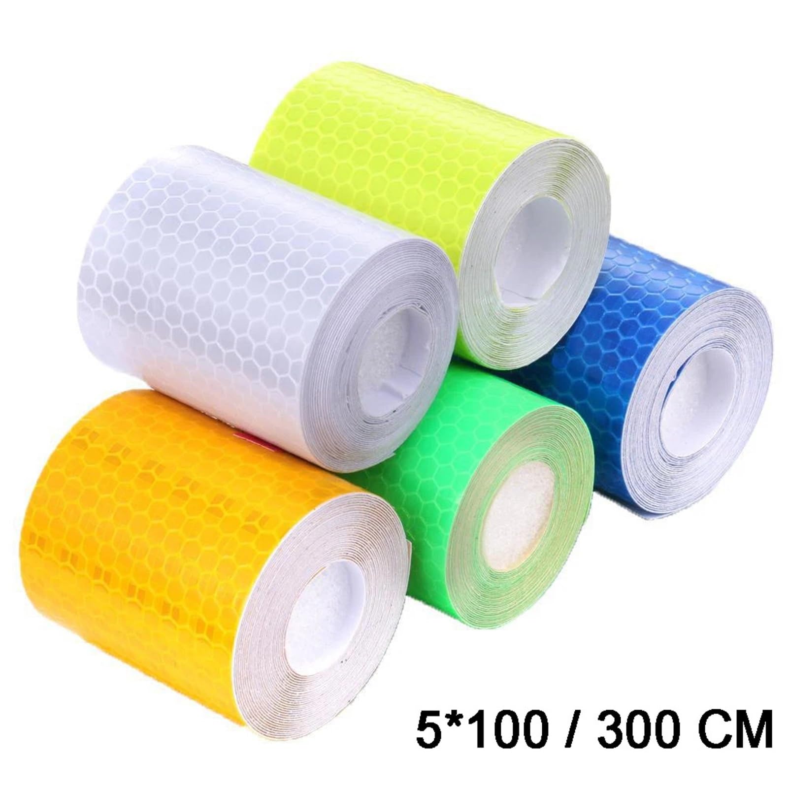 Reflektierendes Klebeband 5cm 1/3/5/10M/20M 1PC Warnlicht Reflektor Schutzaufkleber Reflektierende Folie Auto Reflektierende Sicherheitsstreifen Aufkleber Auto-Reflektorstreifen(Green,2000cm)