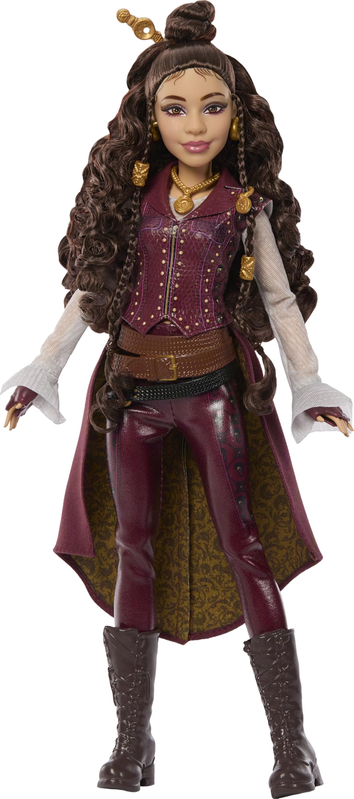 Mattel Disney „Descendants: Wicked Wonderland“ Modepuppe und Accessoires, Hazel Hook, Tochter von Captain Hook mit vom Film inspirierter Kleidung, JMP48