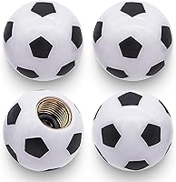 Vista 28 de 4 tapas de vástago de válvula de neumático estilo piscina 8 bolas, cubiertas universales de núcleo de cobre a prueba de polvo para automóviles, SUV