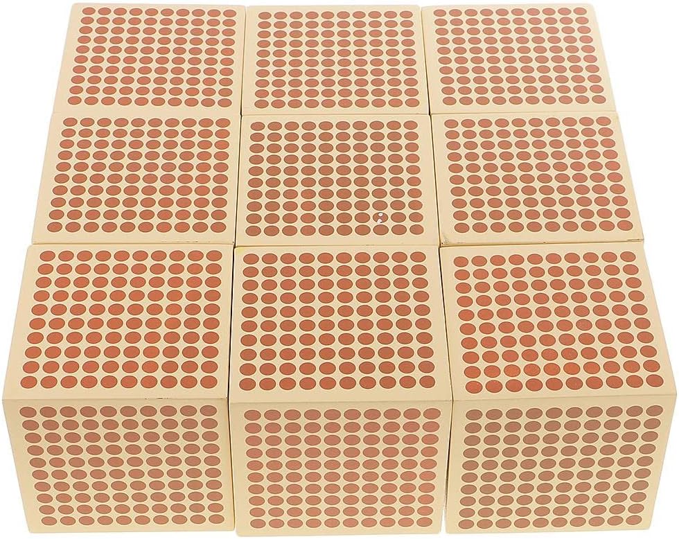 Montessori Thousand Cubes Addition Subtraction Multiplication Division Learn
