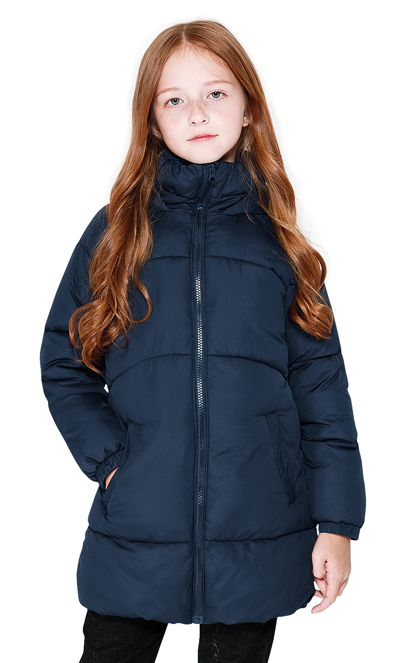 SOLOCOTE Niñas Invierno Abrigos Niños Pesado Mediana Longitud Chaquetas Caliente Puffly Down-like Algodón Guata Ropa de abrigo para niños