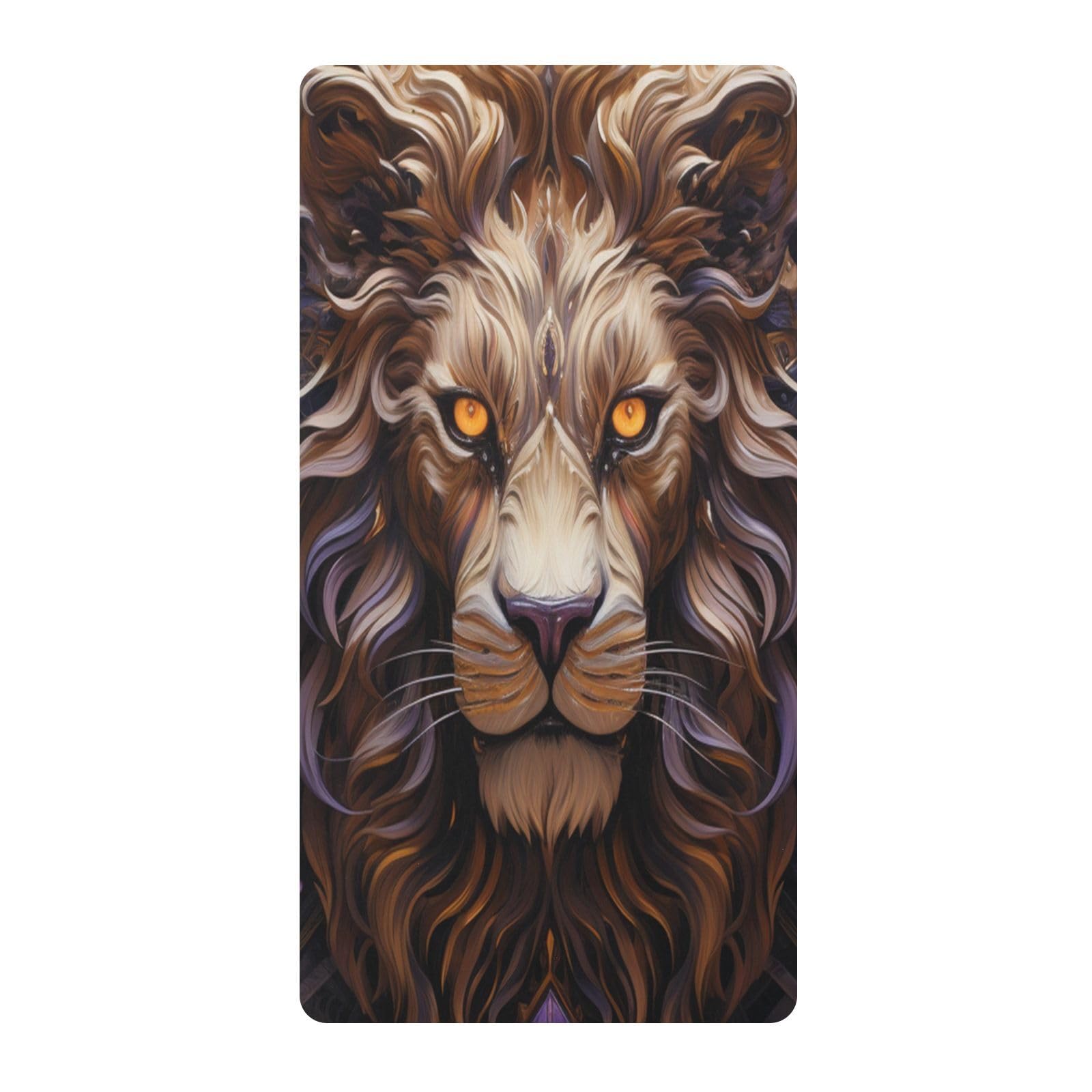 Purple Lion King Toddler Crib Sheet Soft Cotton Baby Play Sheets Fitted for Mattress Playard