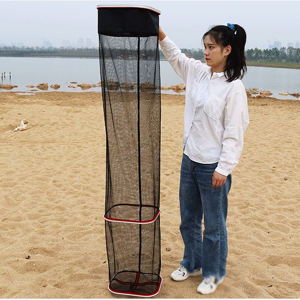 puisette Peche Cage de pêche Pliable Cage de pêche carrée Portable Cage de pêche carrée pour Nano Séchage Rapide Tissu en Treillis à la pêche en Plein air 15 0CM 200CM puisette Peche