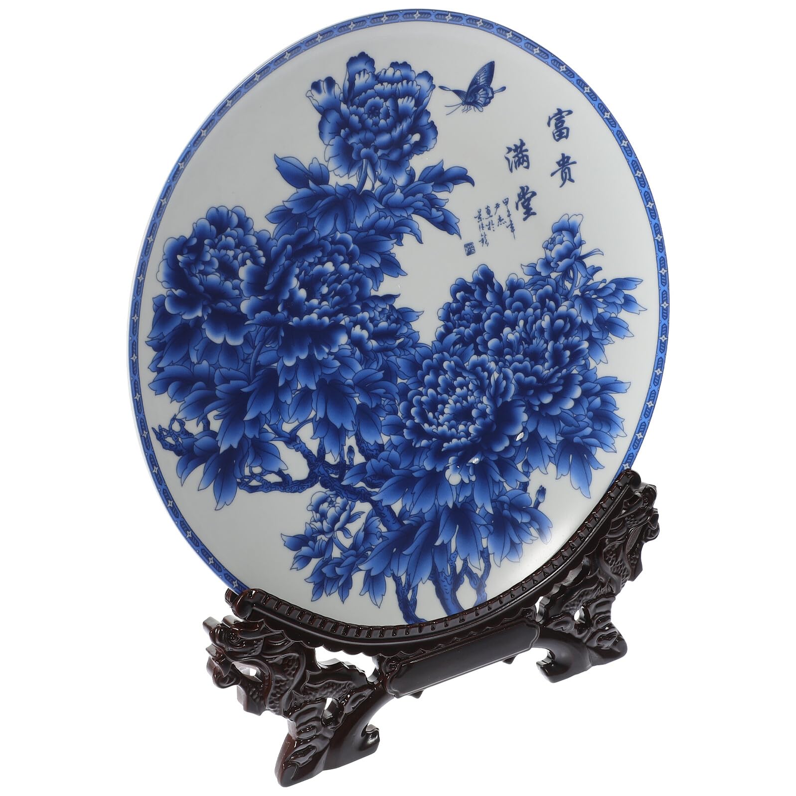 Plato de cerámica decorativo CONGARTENO, un obsequio único con soporte para ocasiones especiales