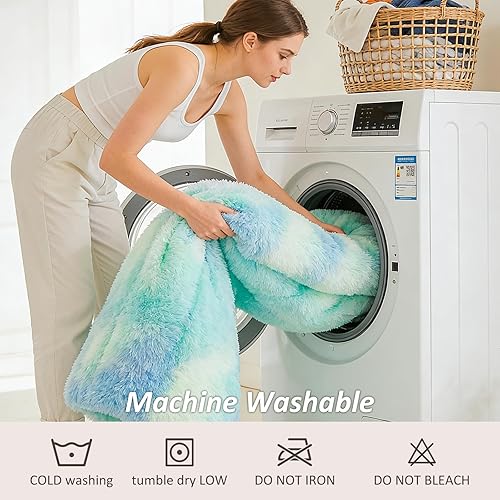 Miniatura 6 de EMME Juego de funda de edredón mullido de color azul de lujo, tamaño individual, juego de funda de edredón mullido de 2 piezas de fundas de edredón