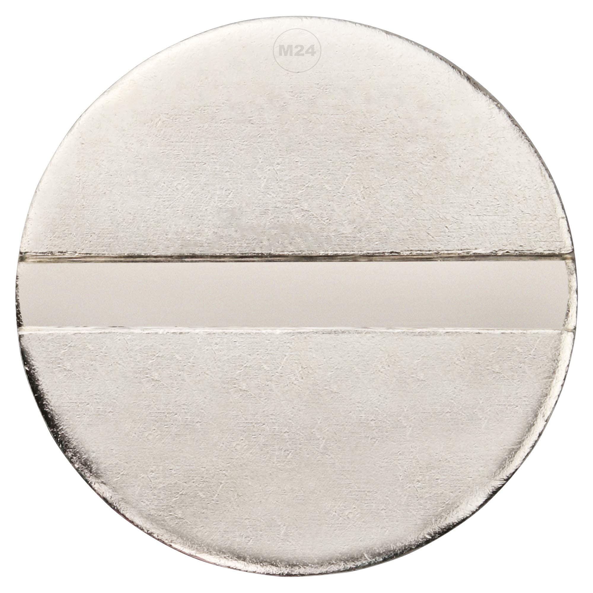 Wertmarke Typ pd25, passend z.B. für KDK Münzzeitgeber, Profil Token 25mm x 2mm aus Messing (50 Stück, Vernickelt)