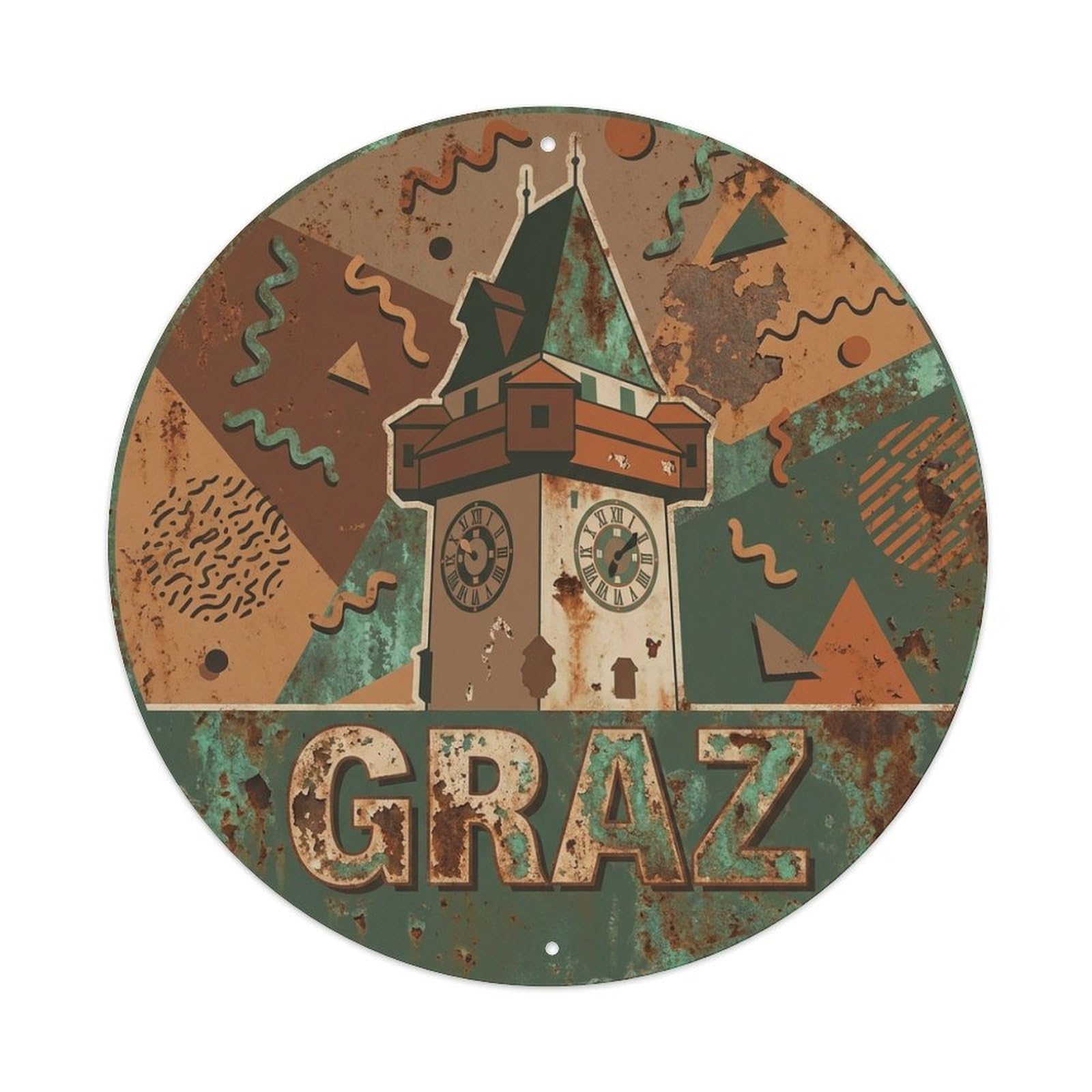 Galvaxio Style Vintage Travel Austria Graz Metal Tin Sign
