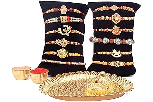 SATVIK 12 Pc Assorted Designs Rakhi for Brother