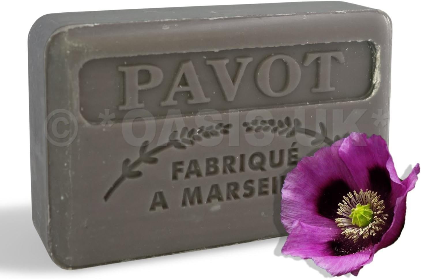 125g Savon De Marseille Soap - poppy seeds (pavot) by Foufour