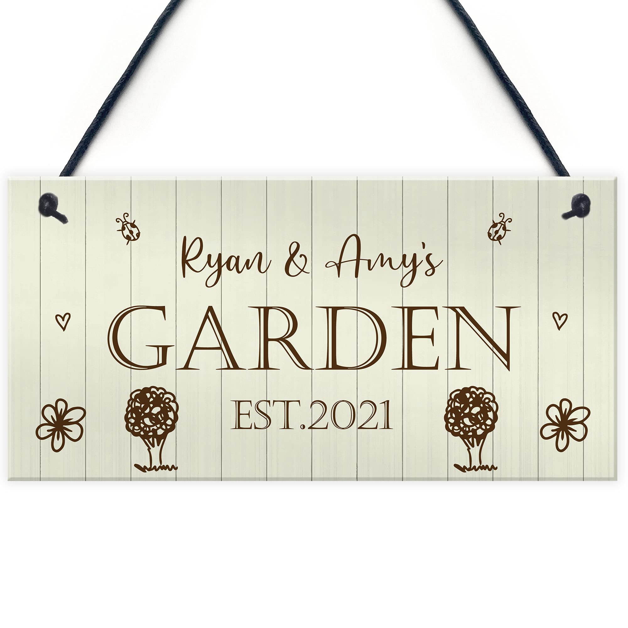 Novelty Garden Sign Personalised Hanging Shed Summerhouse Door Sign Home Gift