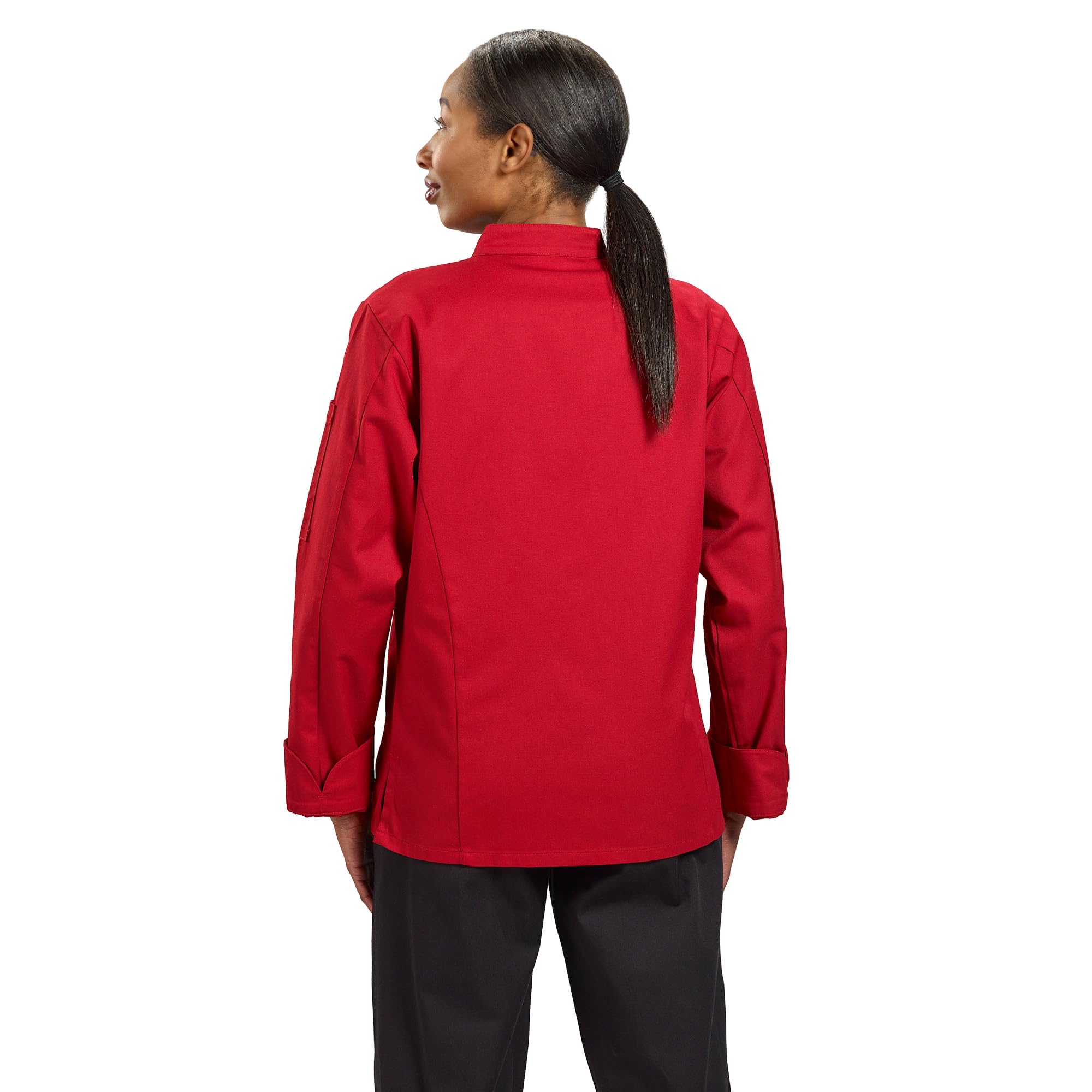 Mercer Culinary Millennia Damen Kochjacke mit traditionellem Knopf