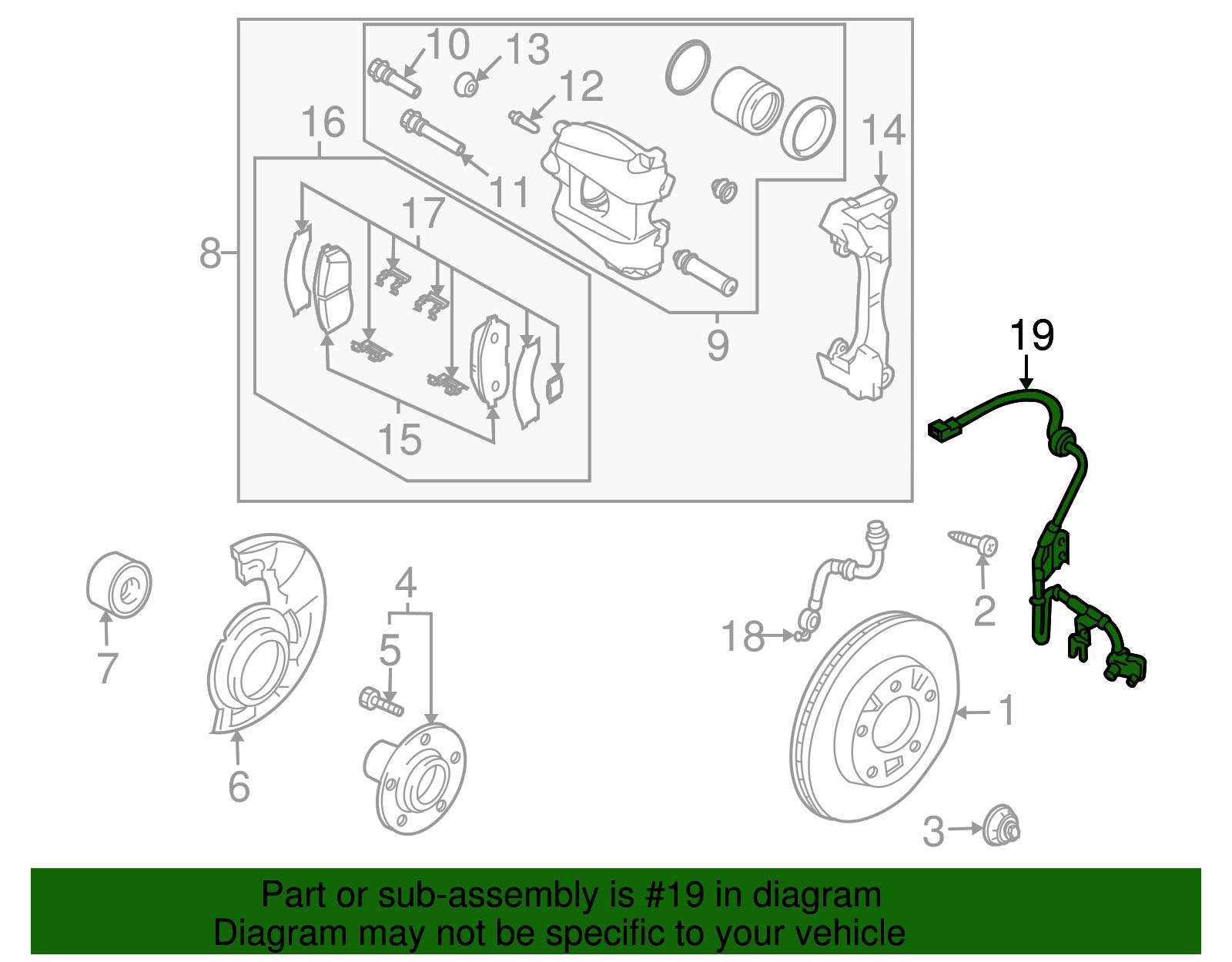 X AUTOHAUX Mazda CX-7 ABS Sensor ABS Wheel Speed Sensor For Mazda