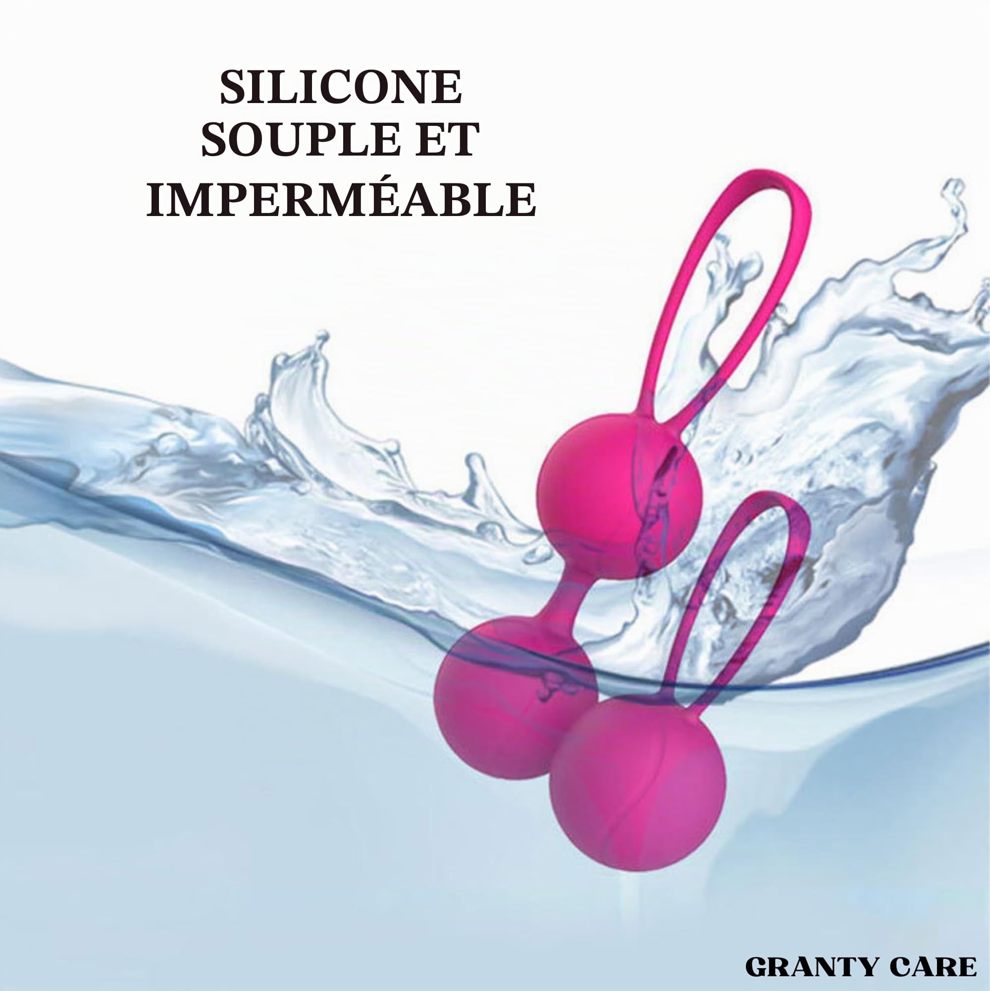 GRANTY Boules de Geisha - 2 PCS Boules de Geisha Rééducation du Périnée - NOUVEAU DESIGN Boule de Geisha - Boules de Geisha Plaisir Femme - Boules de Geisha Amazon
