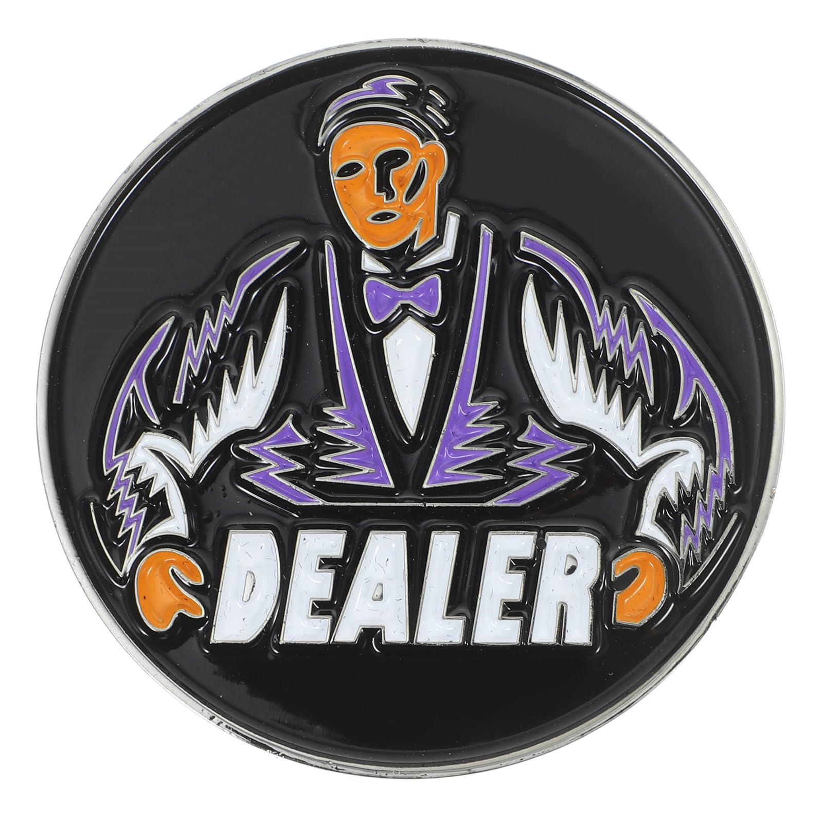 Vaguelly Dealer Button Poker Guard for Card Games Double-sided Game Marker for Poker and Parties Practical Gambling Accessory Smooth Edged Design