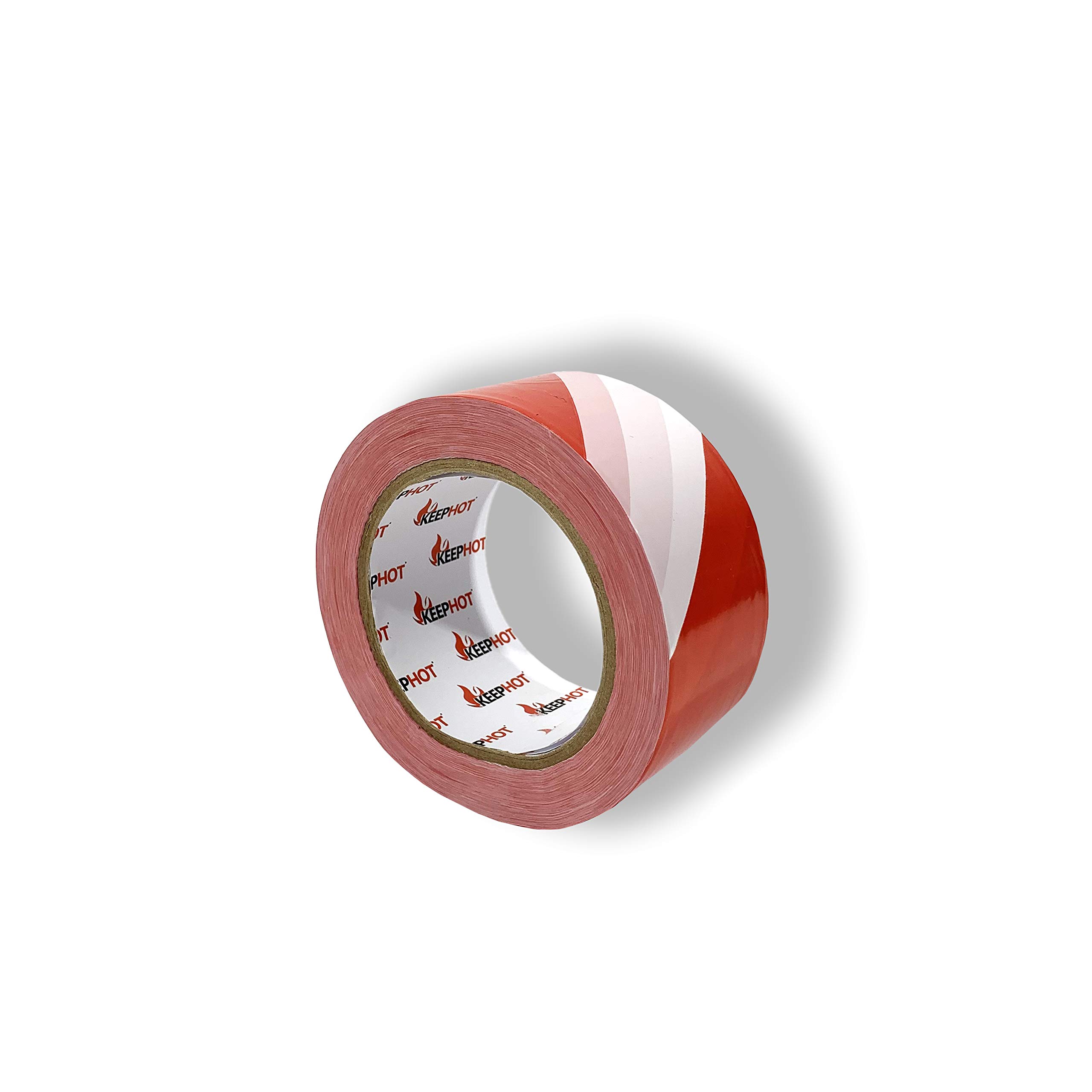 Rubalise De Chantier Ruban De Signalisation Faithfull 70mm X 500m - Rouge Et Blanc Rubalise Rouge Et Blanc