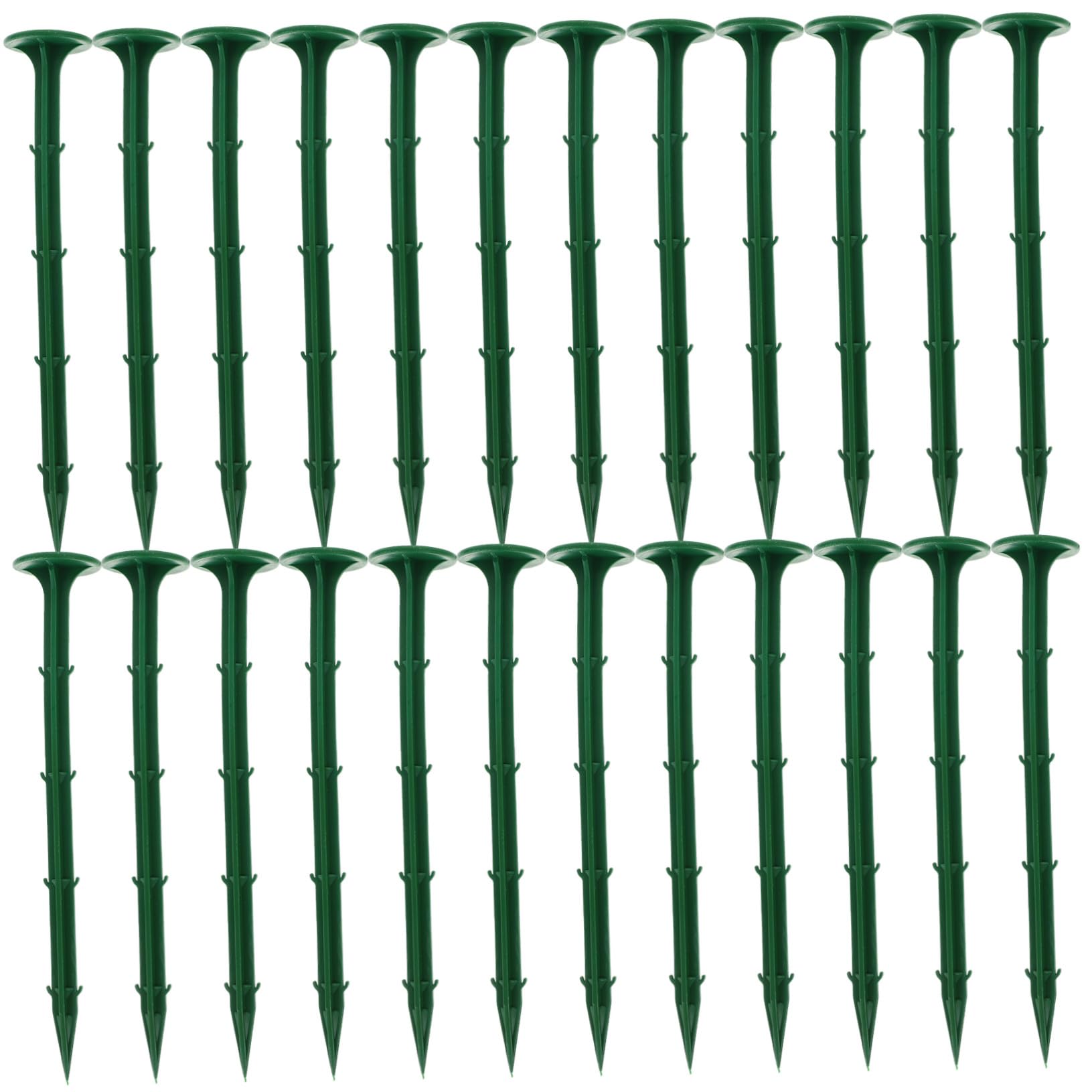 Piquets de Sol en Plastique 100 Pièces pour Jardin Extérieur