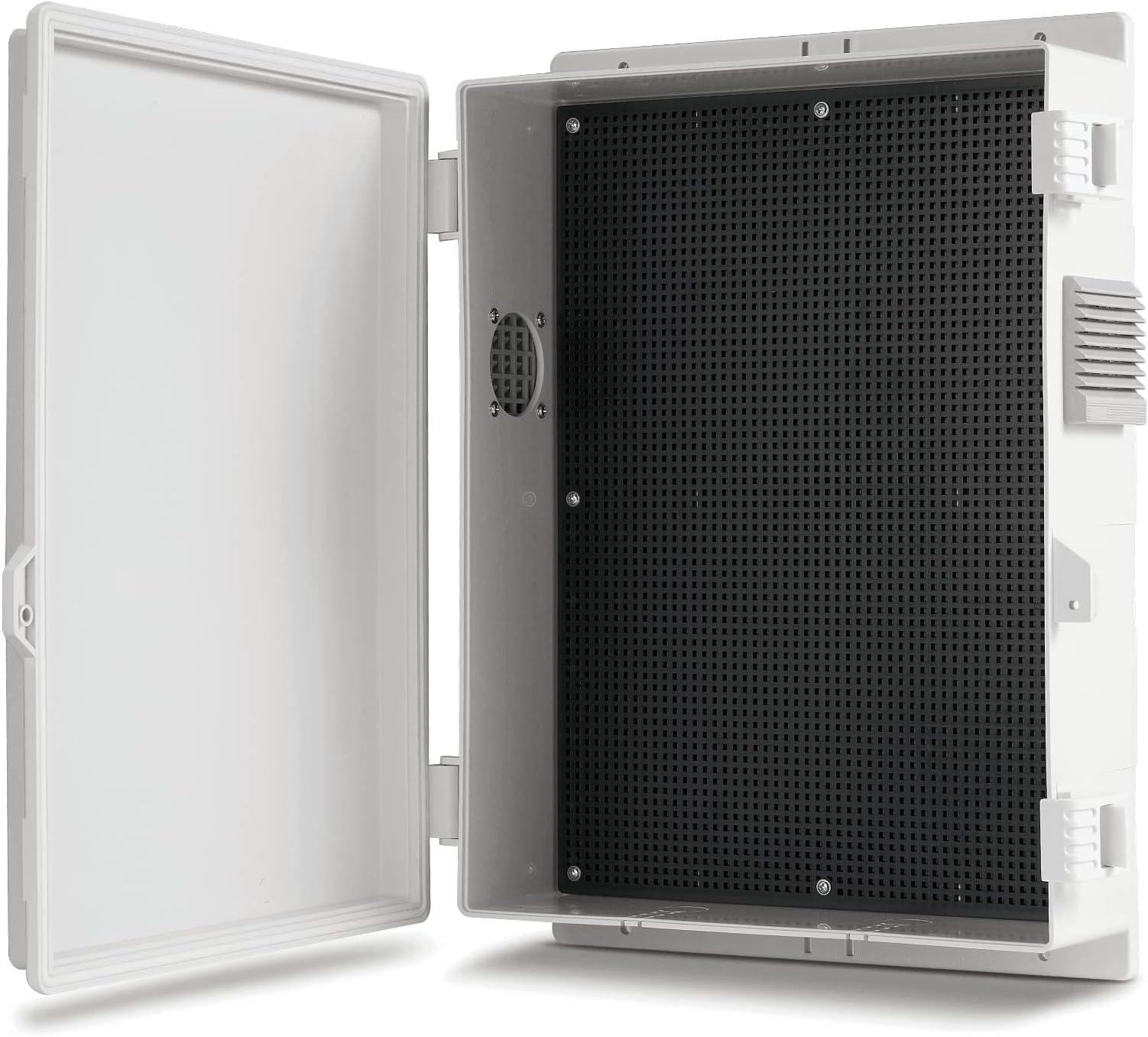 Namunanee Outdoor Electrical Junction Box, ABS Water Resistant Enclosure with Internal Mounting Panel & Hinged Cover, 15.7" H* 11" L* 4.1" W