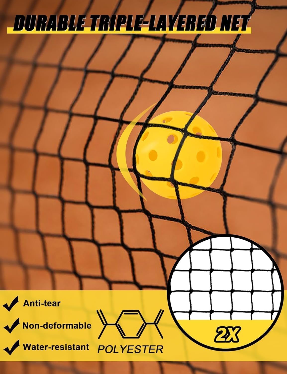 Mini Pickleball Netz 4 ft. (BlackWheel)
